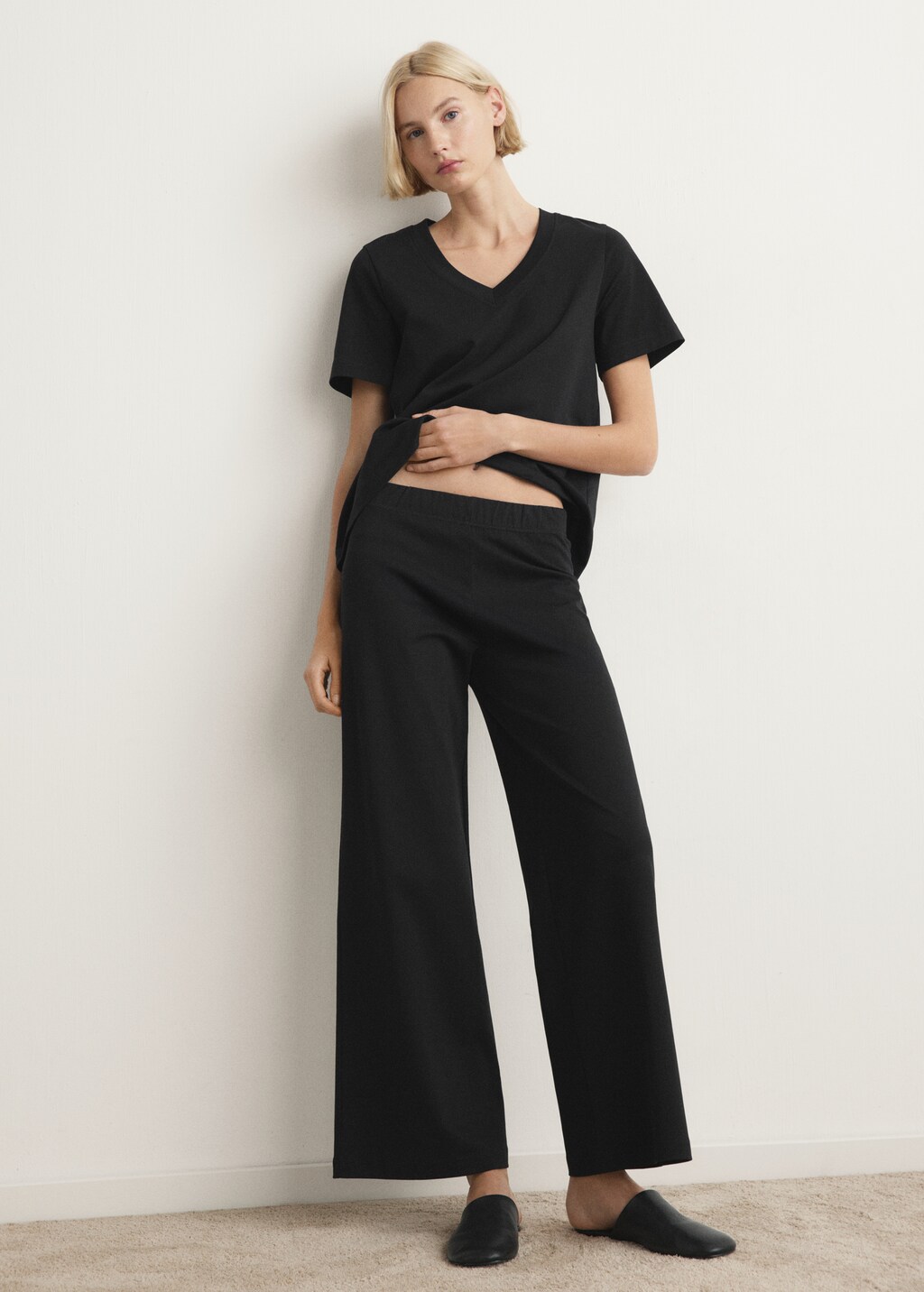 Long cotton pajama pants - image 2