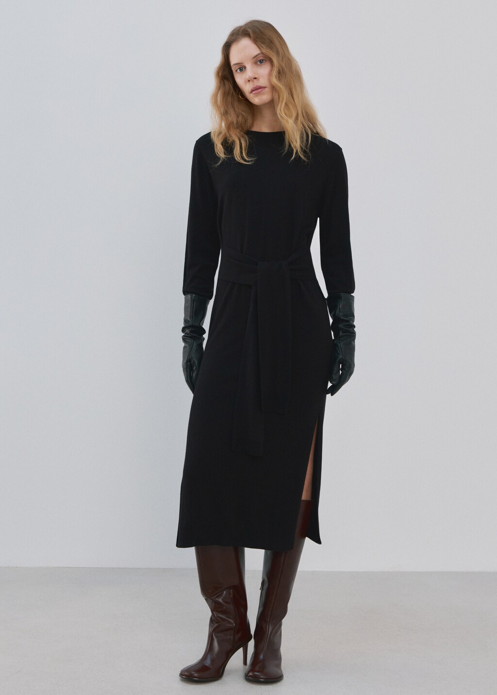 Knot knitted dress - image 2