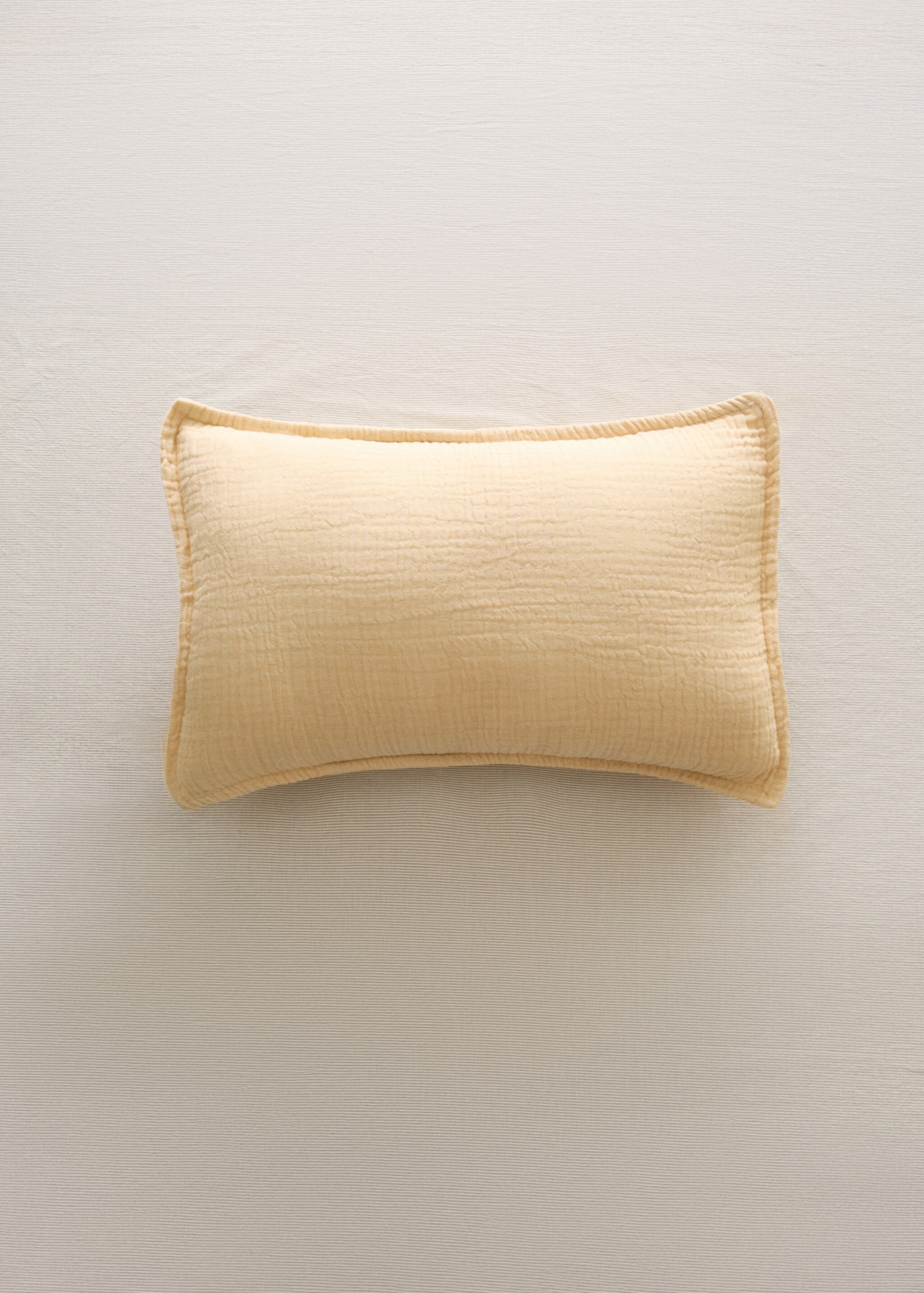 Children's cushion cover cotton gauze garment-dyed 30x40cm - General plane, Yellow. Ref: 27073338-00.