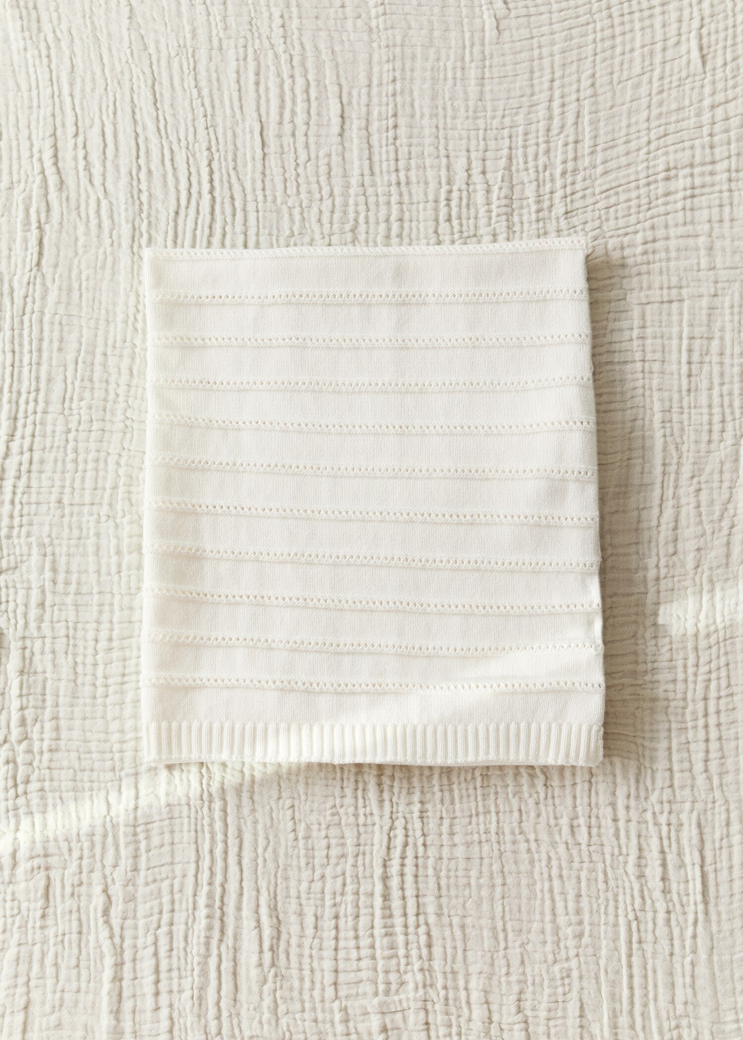 Children's cotton striped blanket - General plane