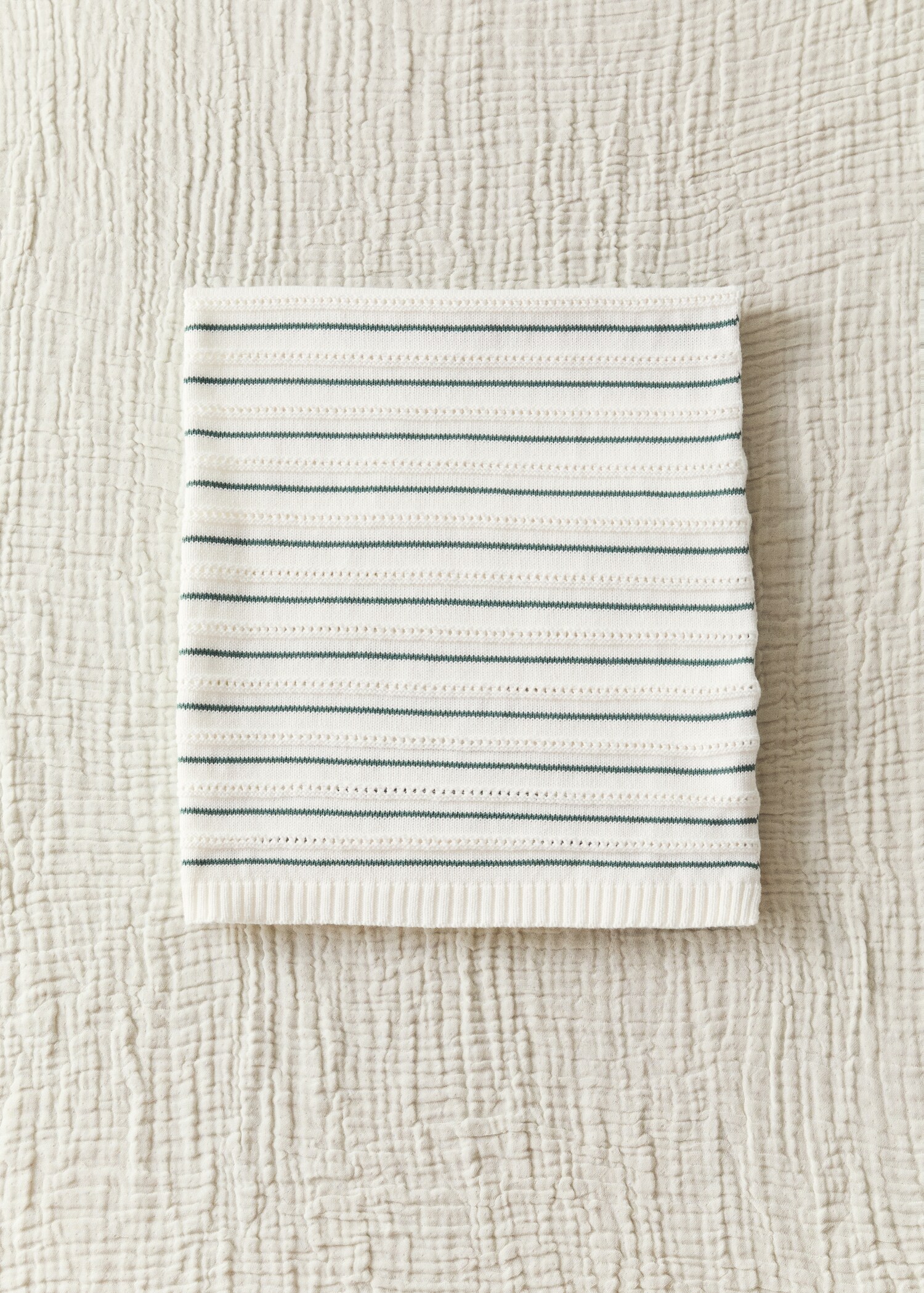Children's cotton striped blanket - General plane