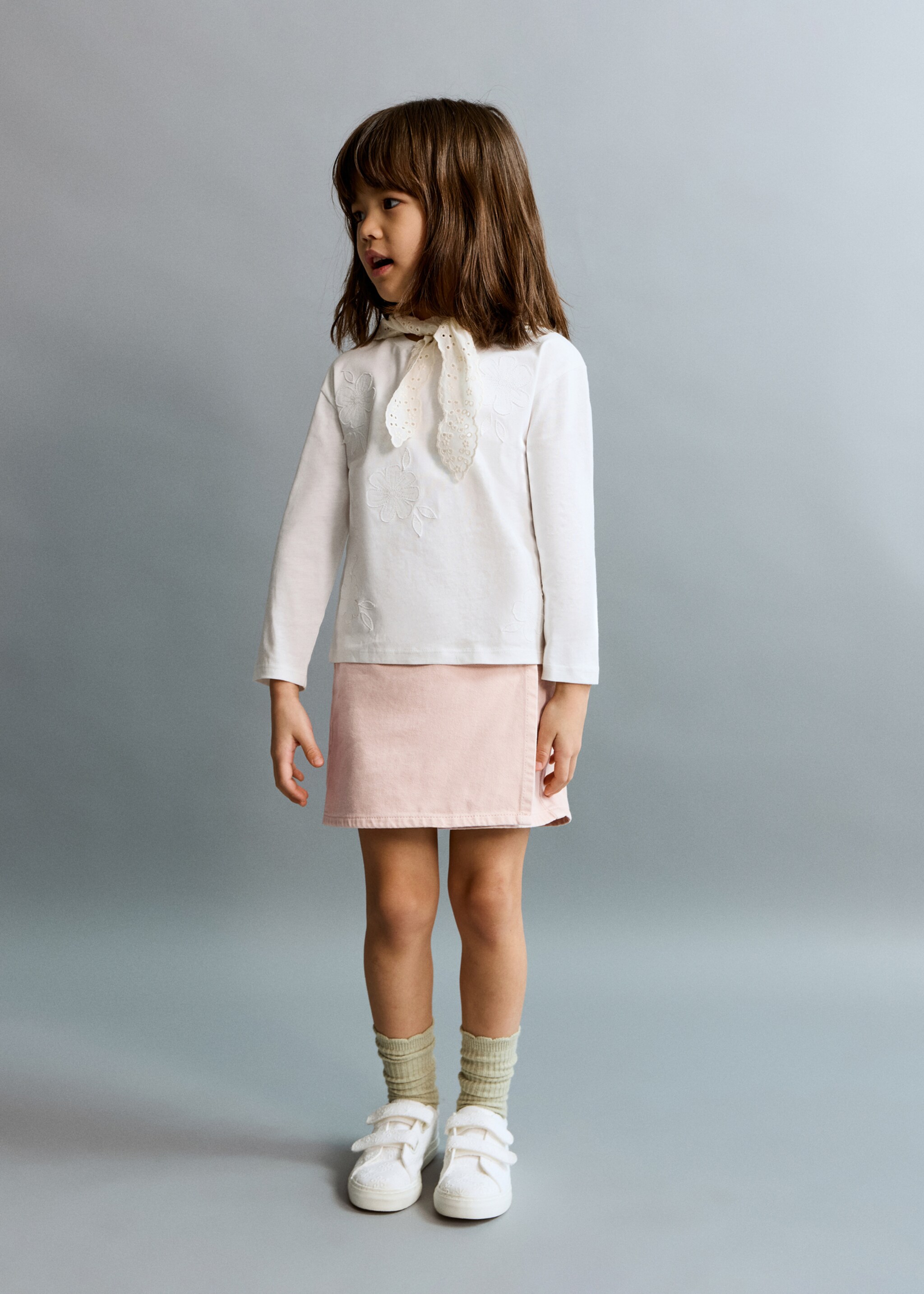 Denim skort - General plane, Pink. Ref: 27073725-00.