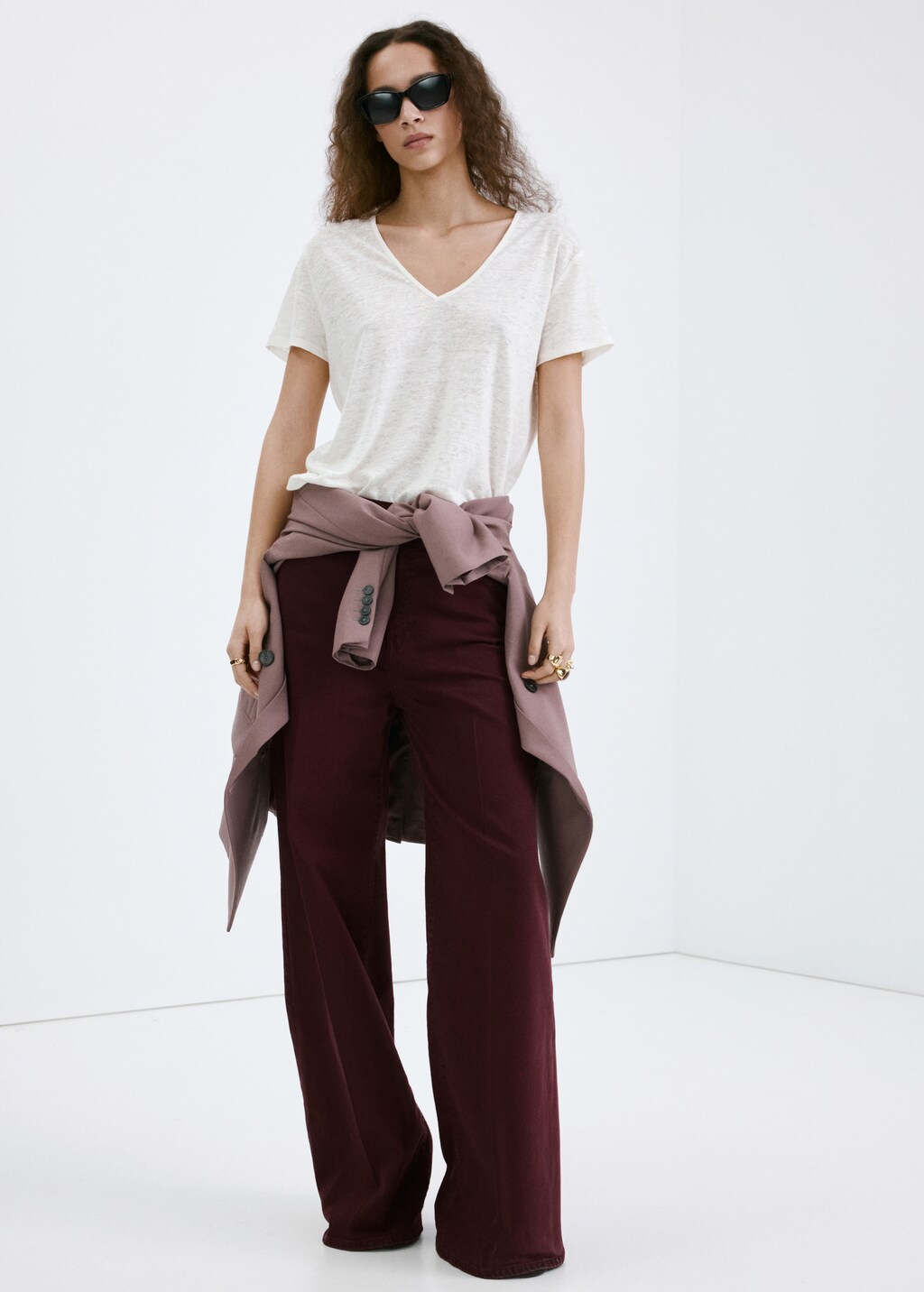 High-waisted wide leg jeans - image 2