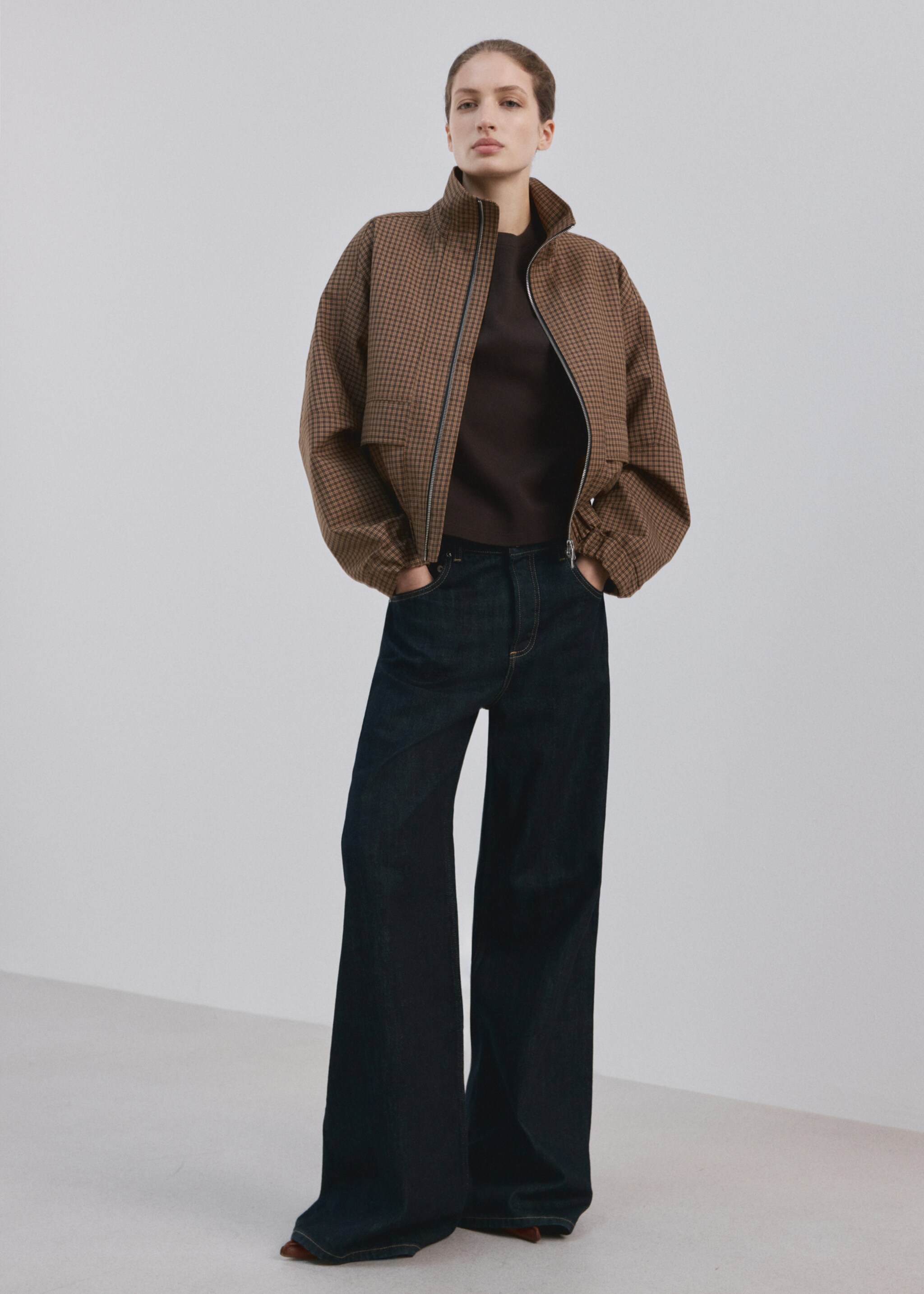 تيشيرت قطني بأكمام قصيرة - رؤية عامة, شوكولاتة. Ref: 27074097-00.