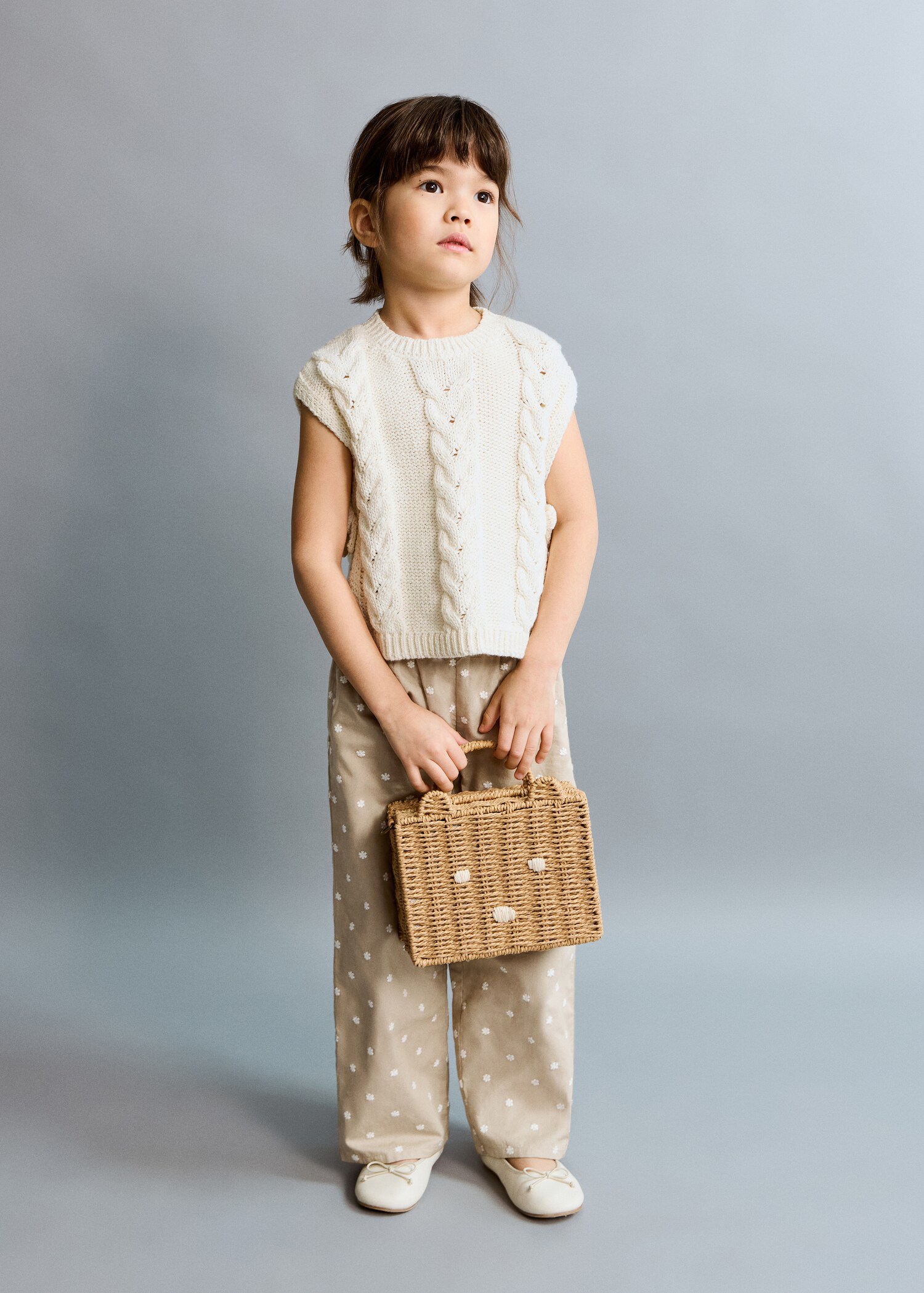 Braided-knit gilet - General plane