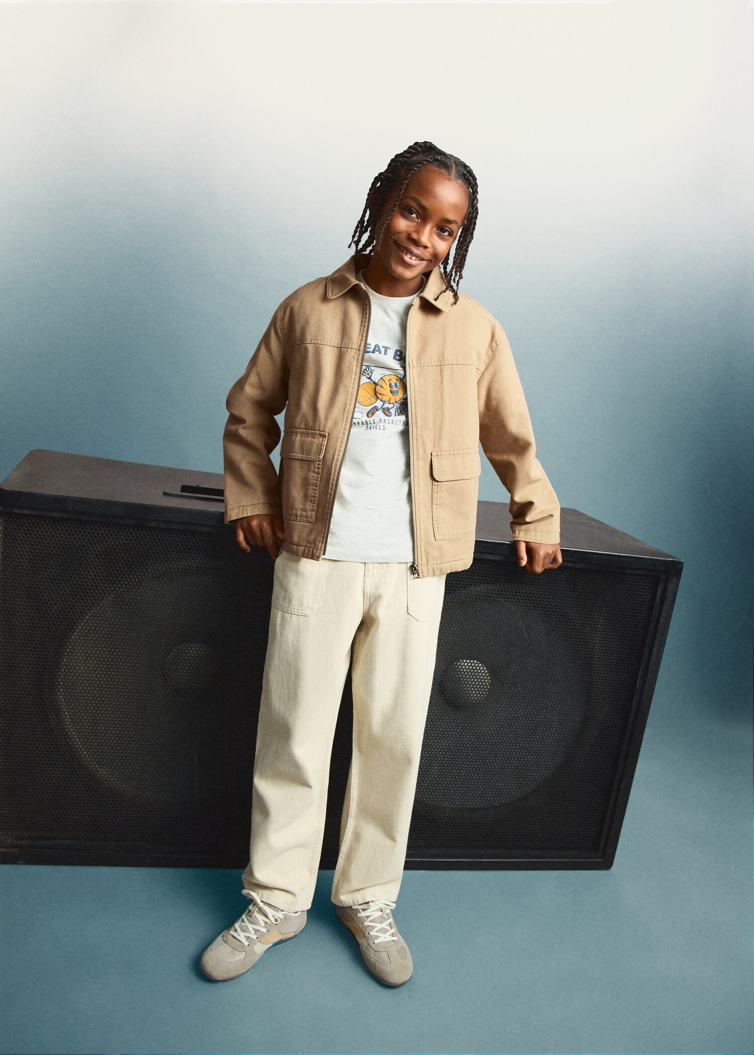 Twill jacket with pockets - رؤية عامة