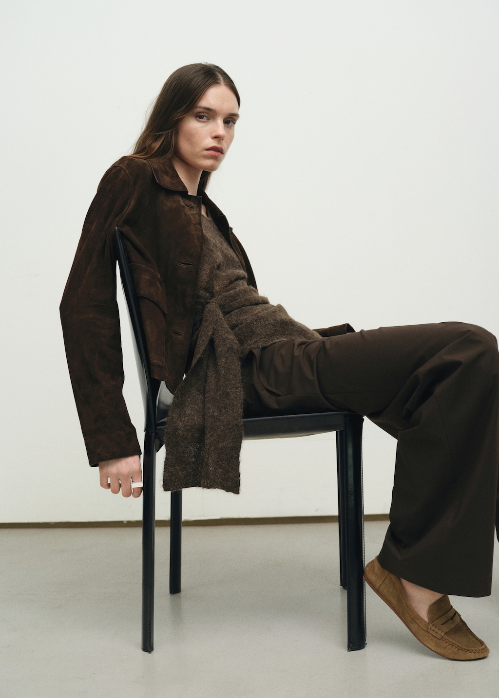 Suede penny loafers - Women | MANGO United Kingdom