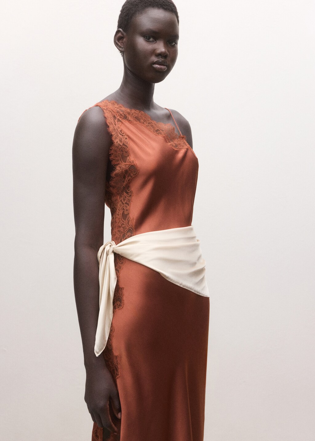 Satin square scarf - image 2