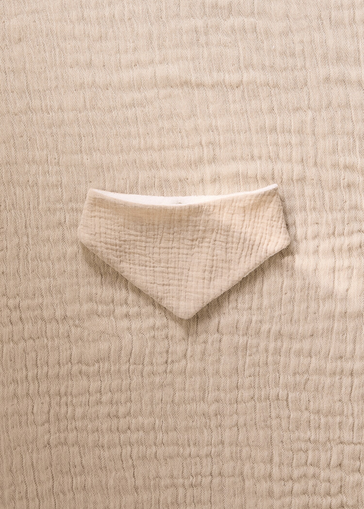 Cotton gauze bib - General plane