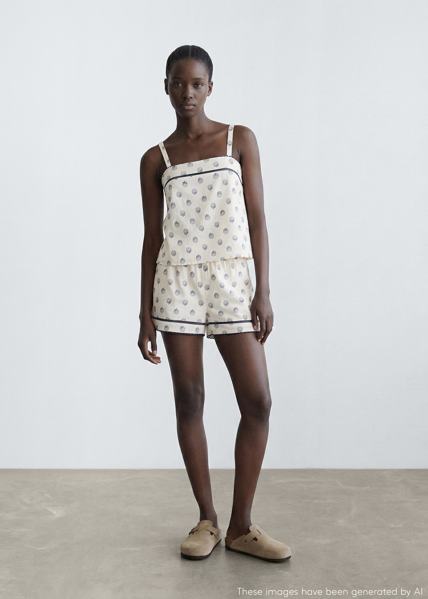 Printed short pyjamas - General plane