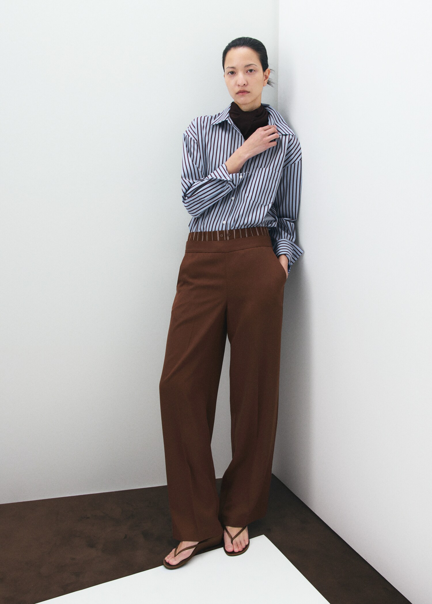 Striped cotton shirt - General plane