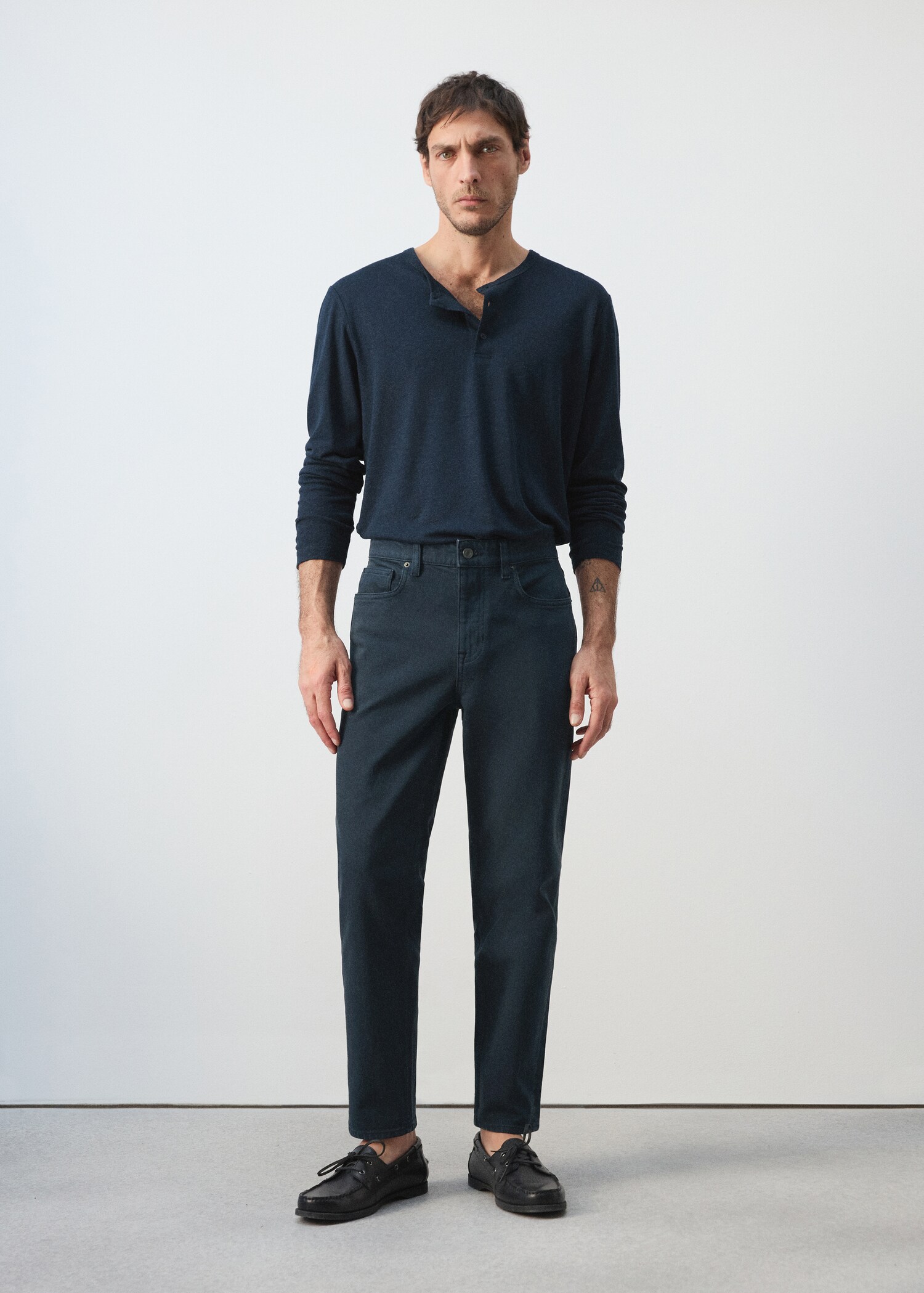 Ben cropped tapered-fit jeans - General plane