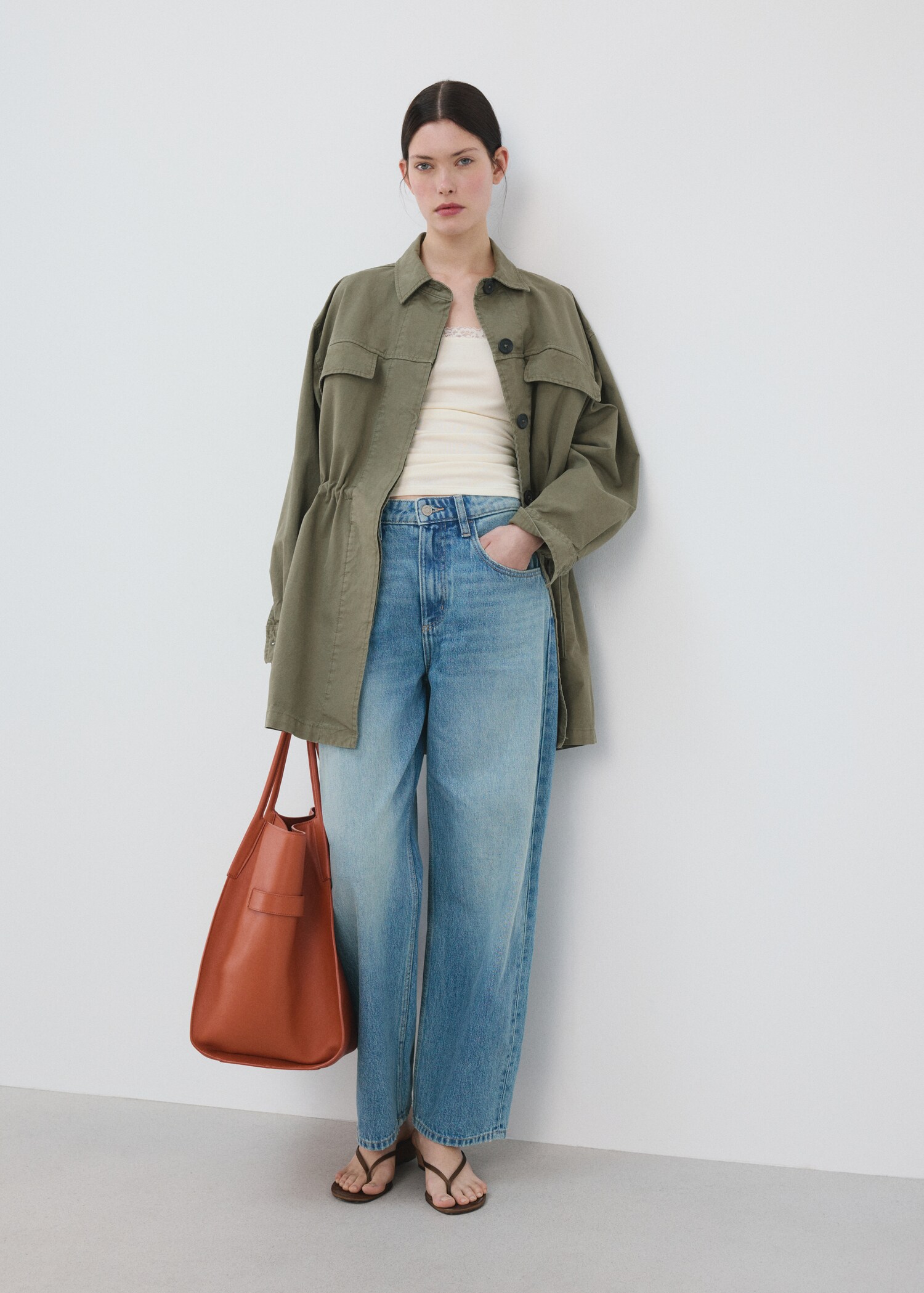 Top with lace neck - General plane