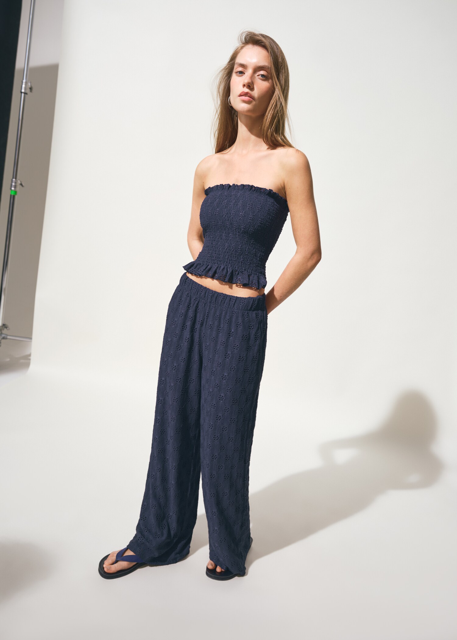 Ruched strapless top - General plane