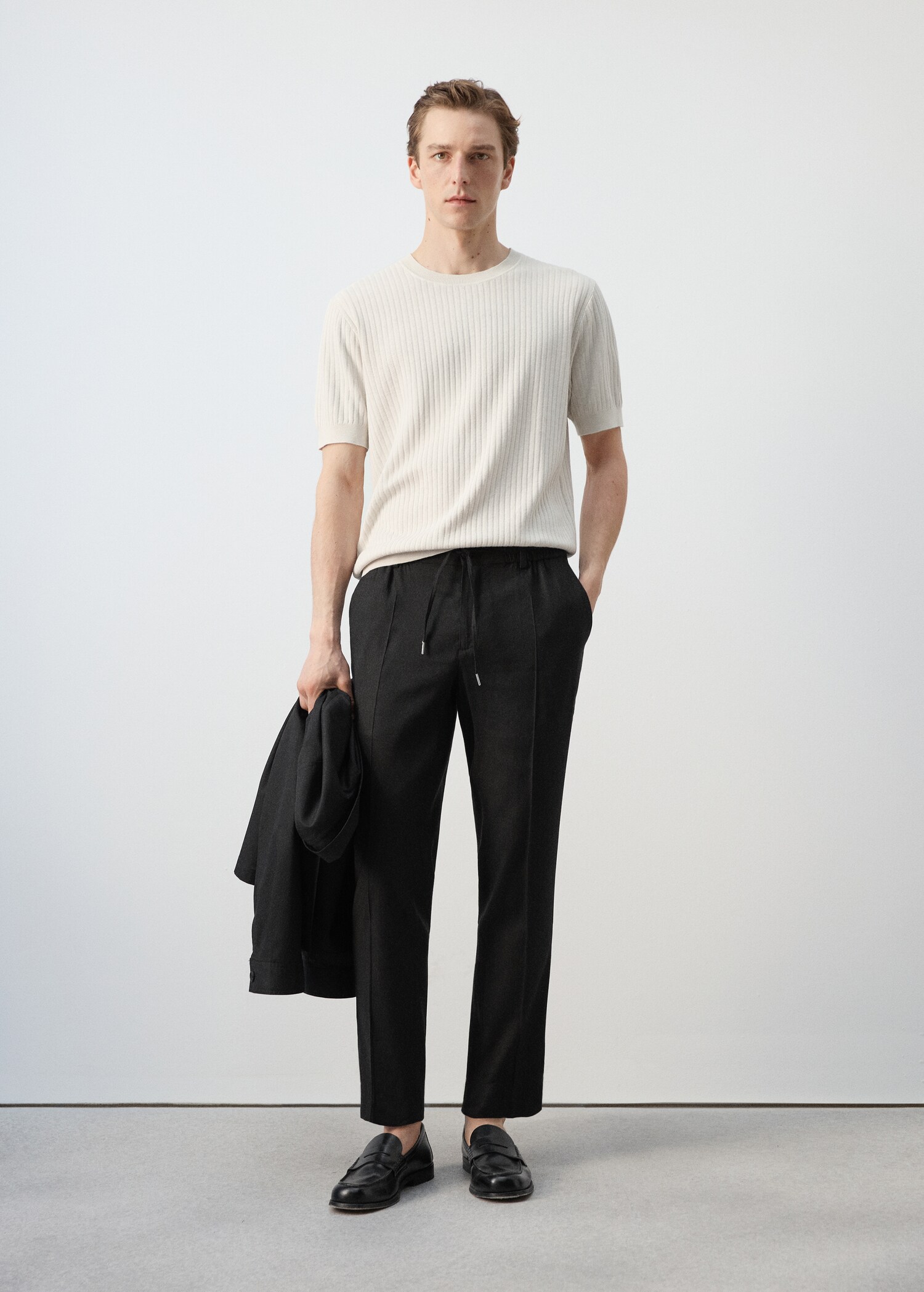 Ribbed  knit t-shirt - General plane