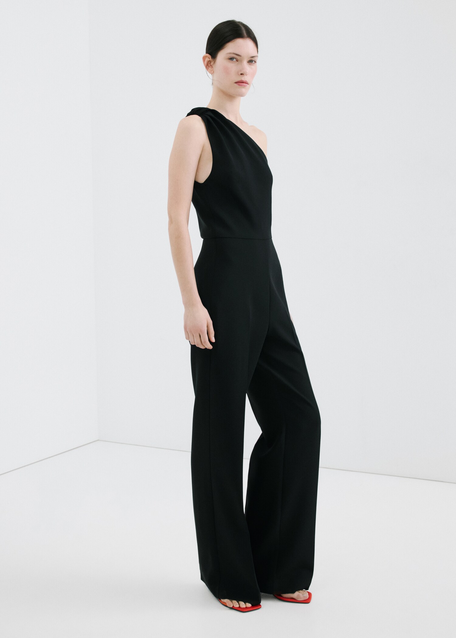 Long jumpsuit with knot - General plane