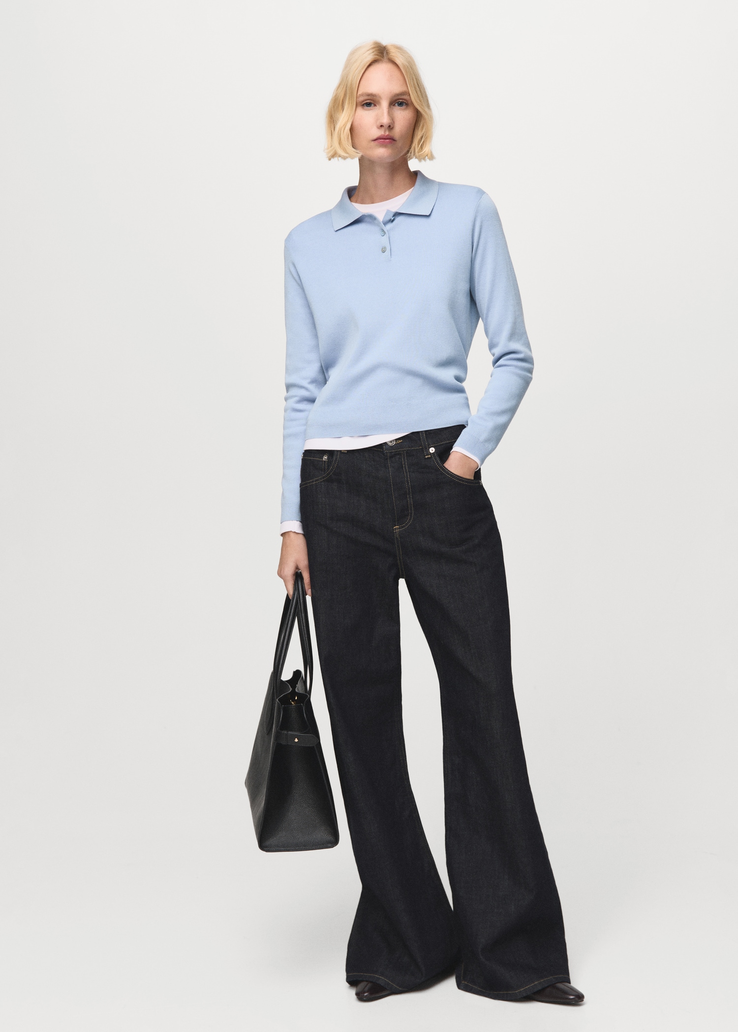 Polo collar wool sweater Women MANGO Uganda - Main Image