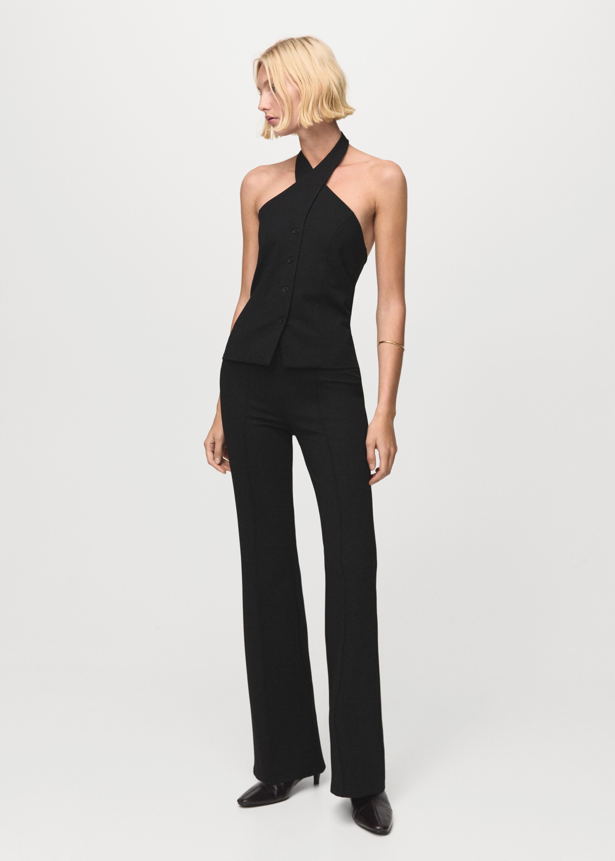 Leggings detalle costuras - Plano general, Negro. Ref: 27081251-00.