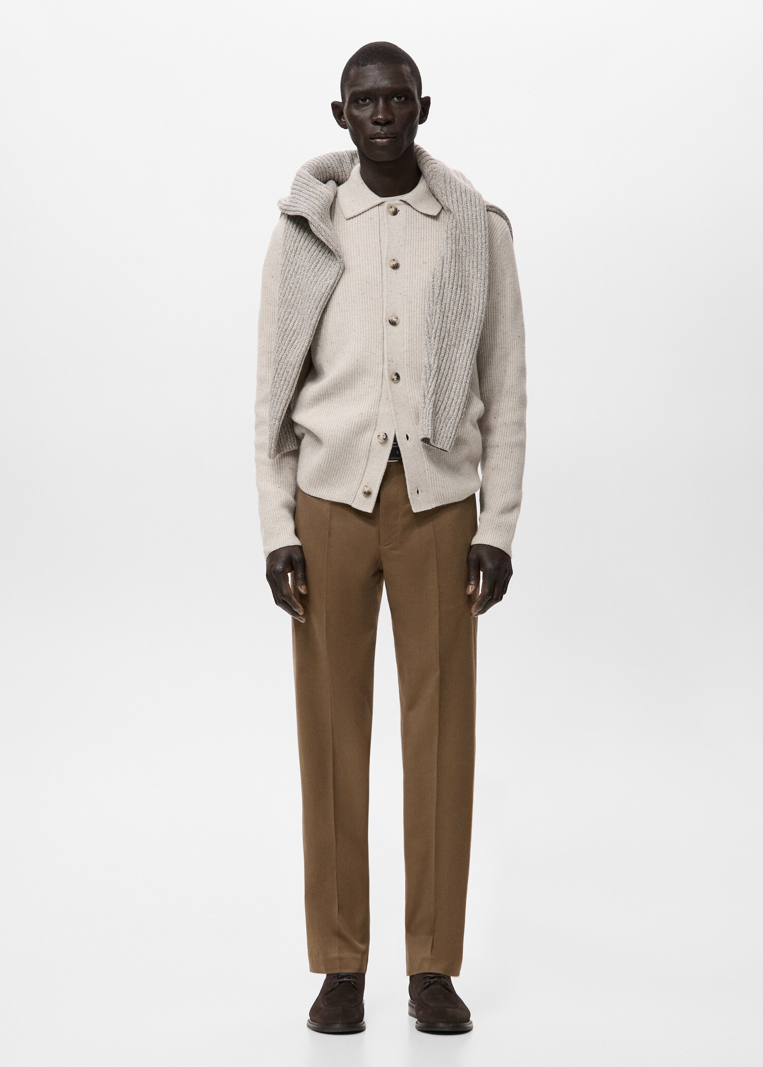 Slim fit cotton pants - General plane