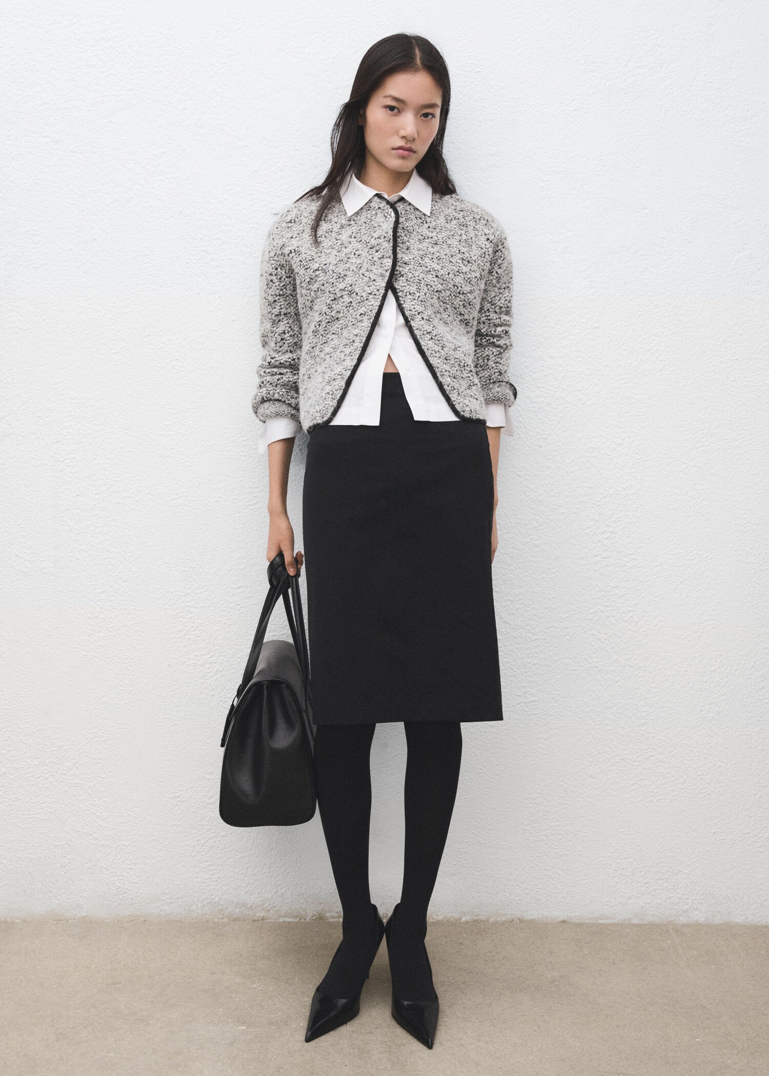 Veste maille jaspée - Plan général