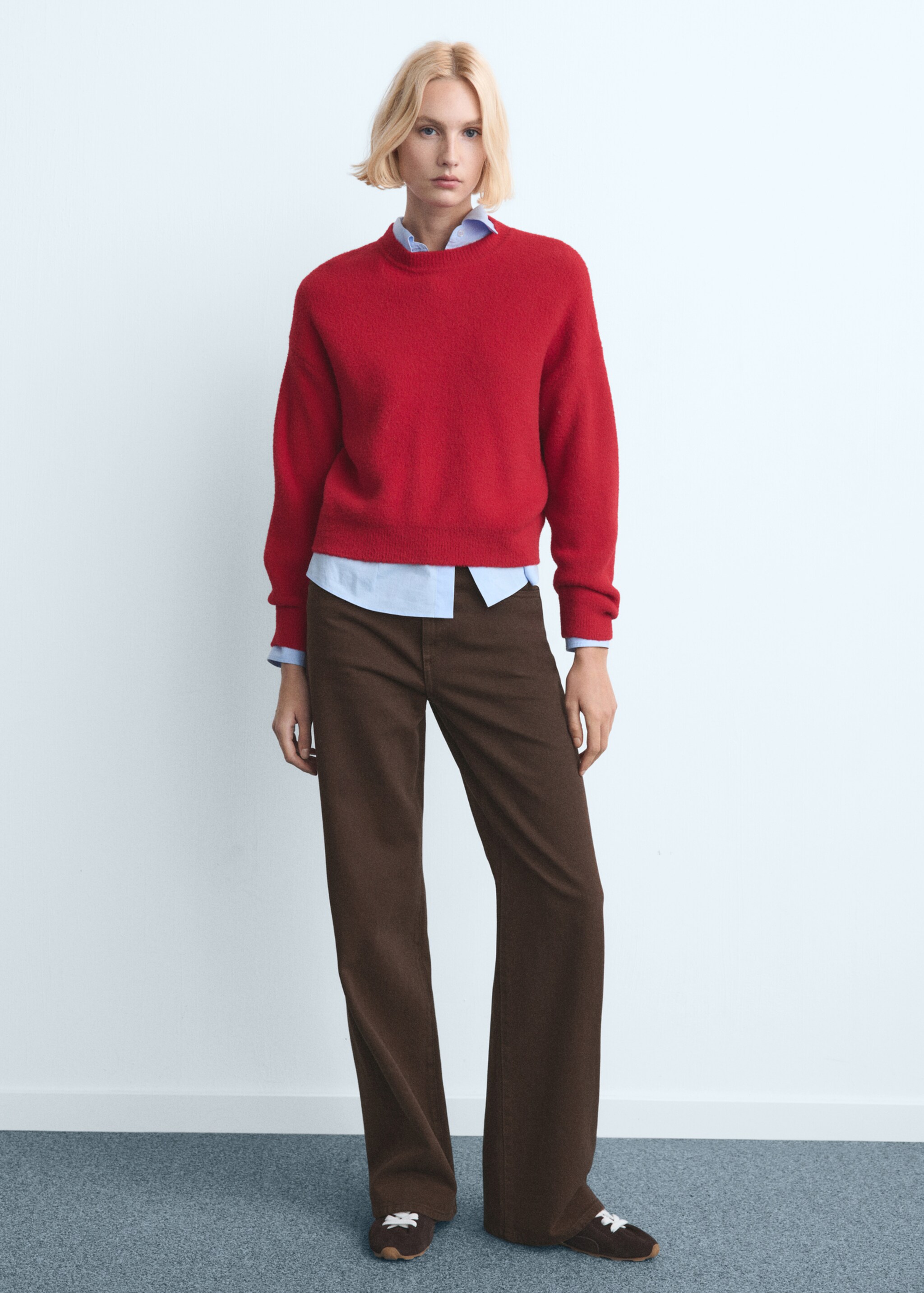 Danila high-waisted wide-leg jeans - General plane, Chocolate. Ref: 27081338-00.