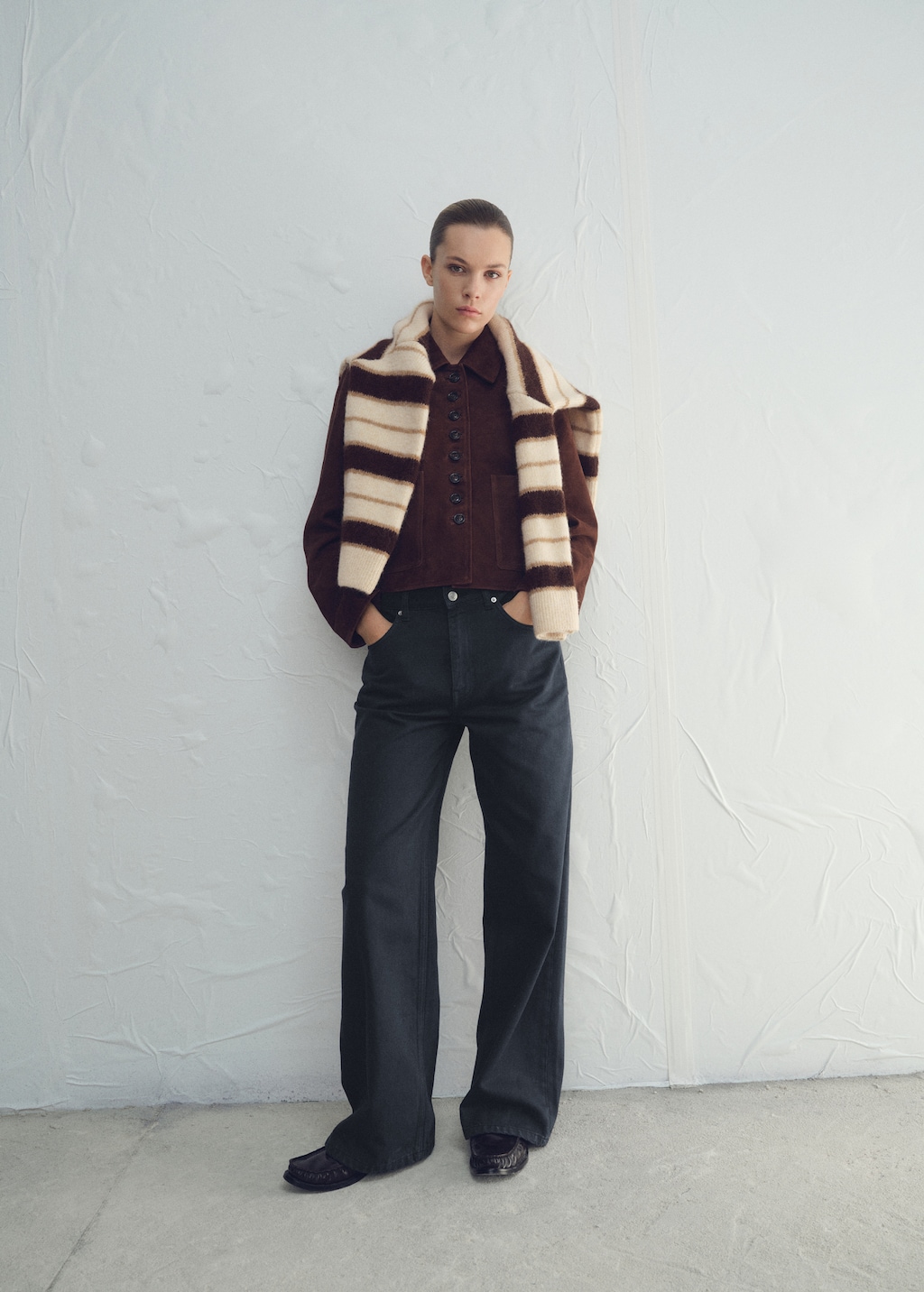 Mango Mid-rise straight jeans