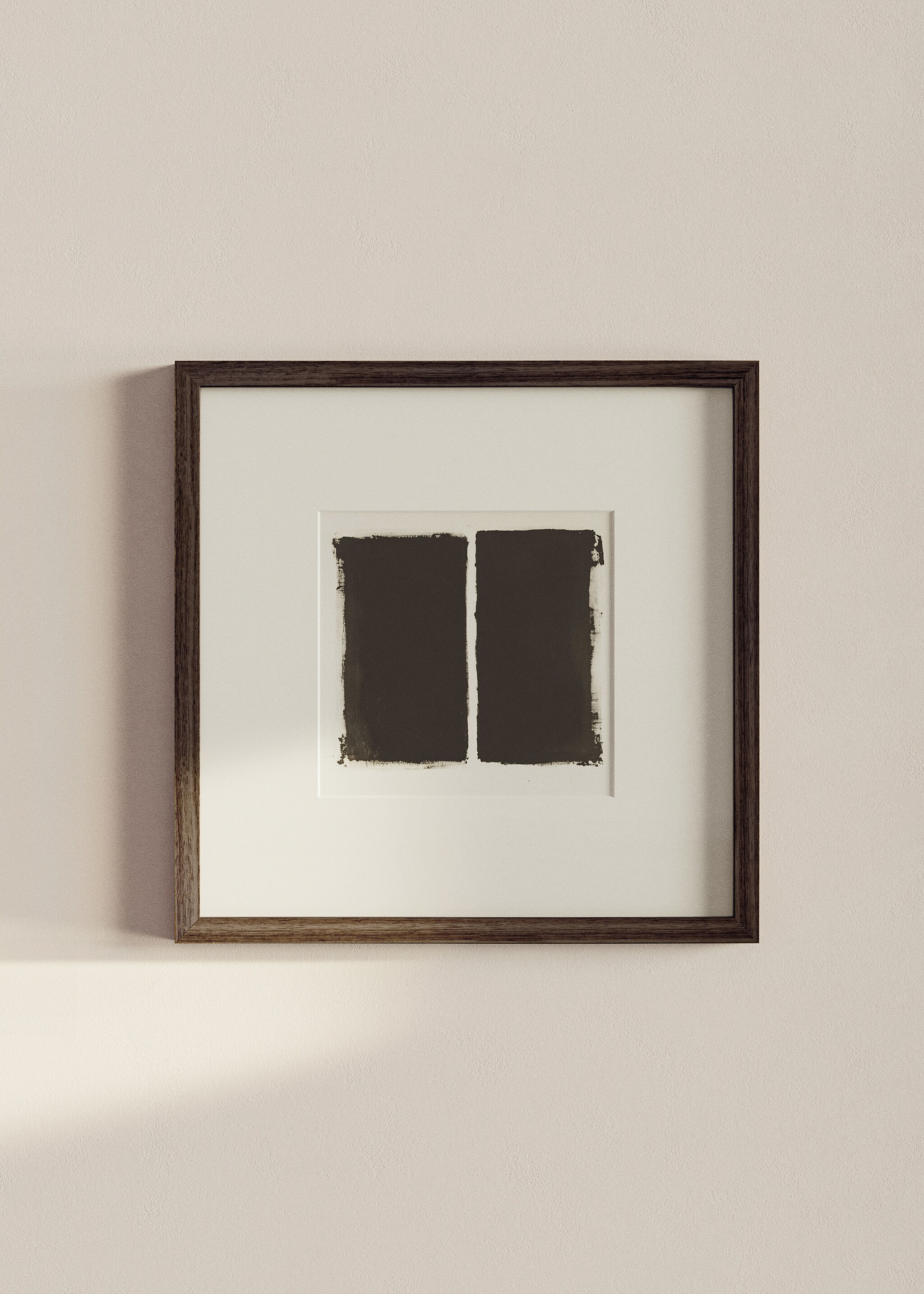 Artistic abstract-composition canvas - General plane, Black. Ref: 27081345-00.