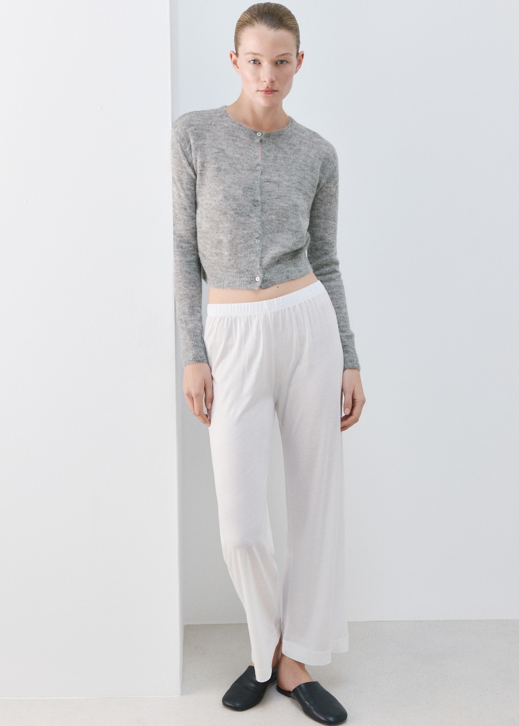 Mango Short wool cardigan