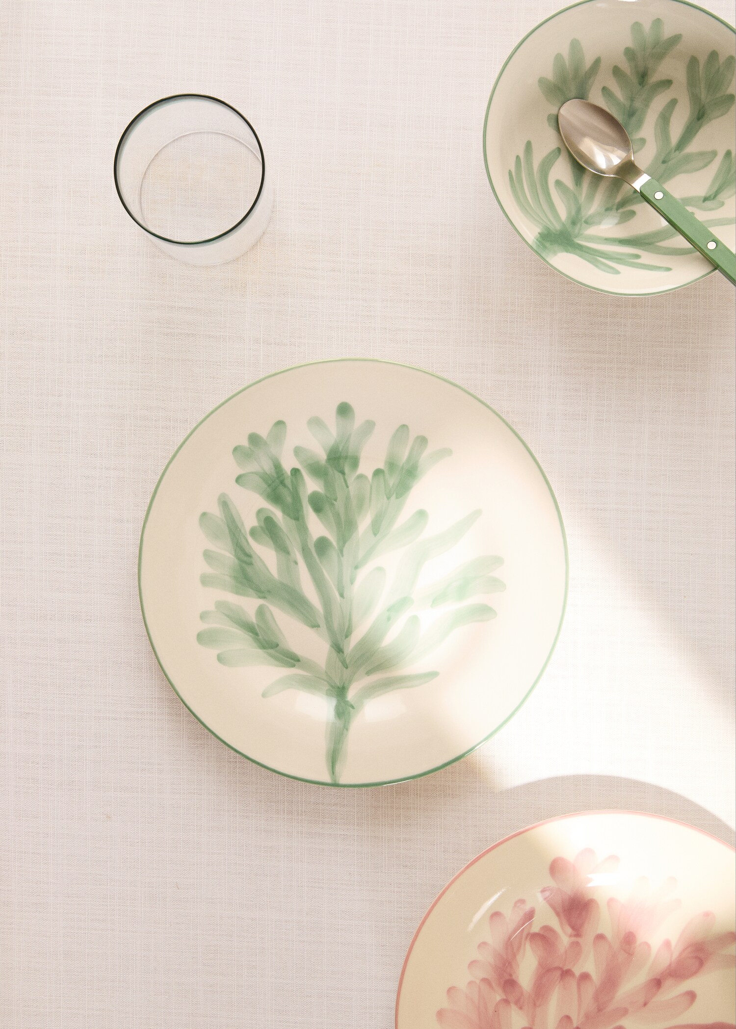 Plat postres gres disseny flor - Pla general