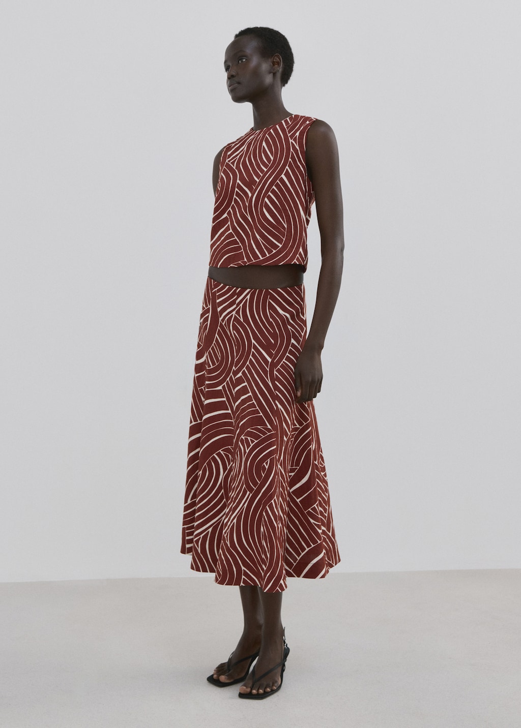 Geometric print top - image 2