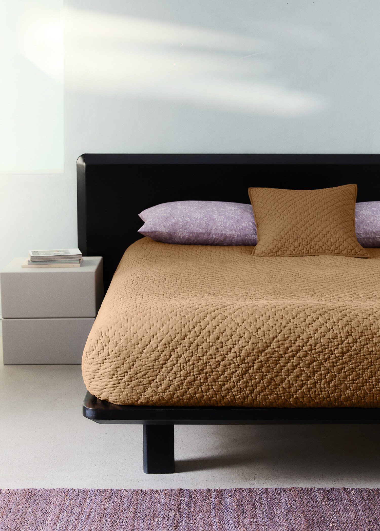 Hand-stitched cotton duvet Bed 130/150 cm - General plane