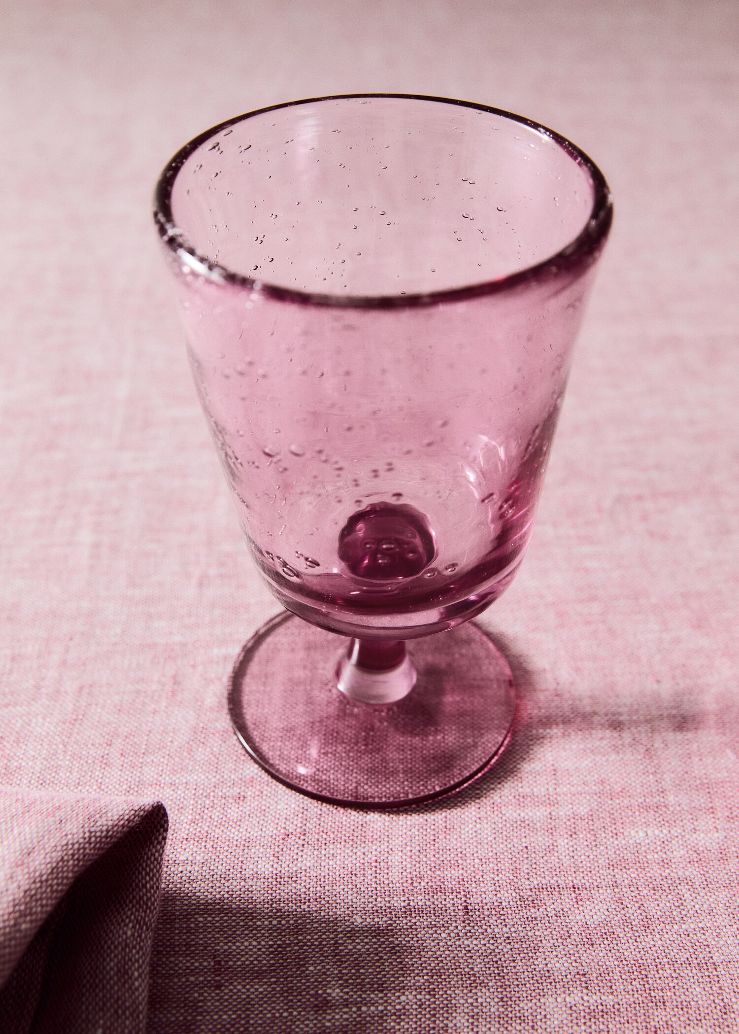 Bubble glass goblet, colour - General plane