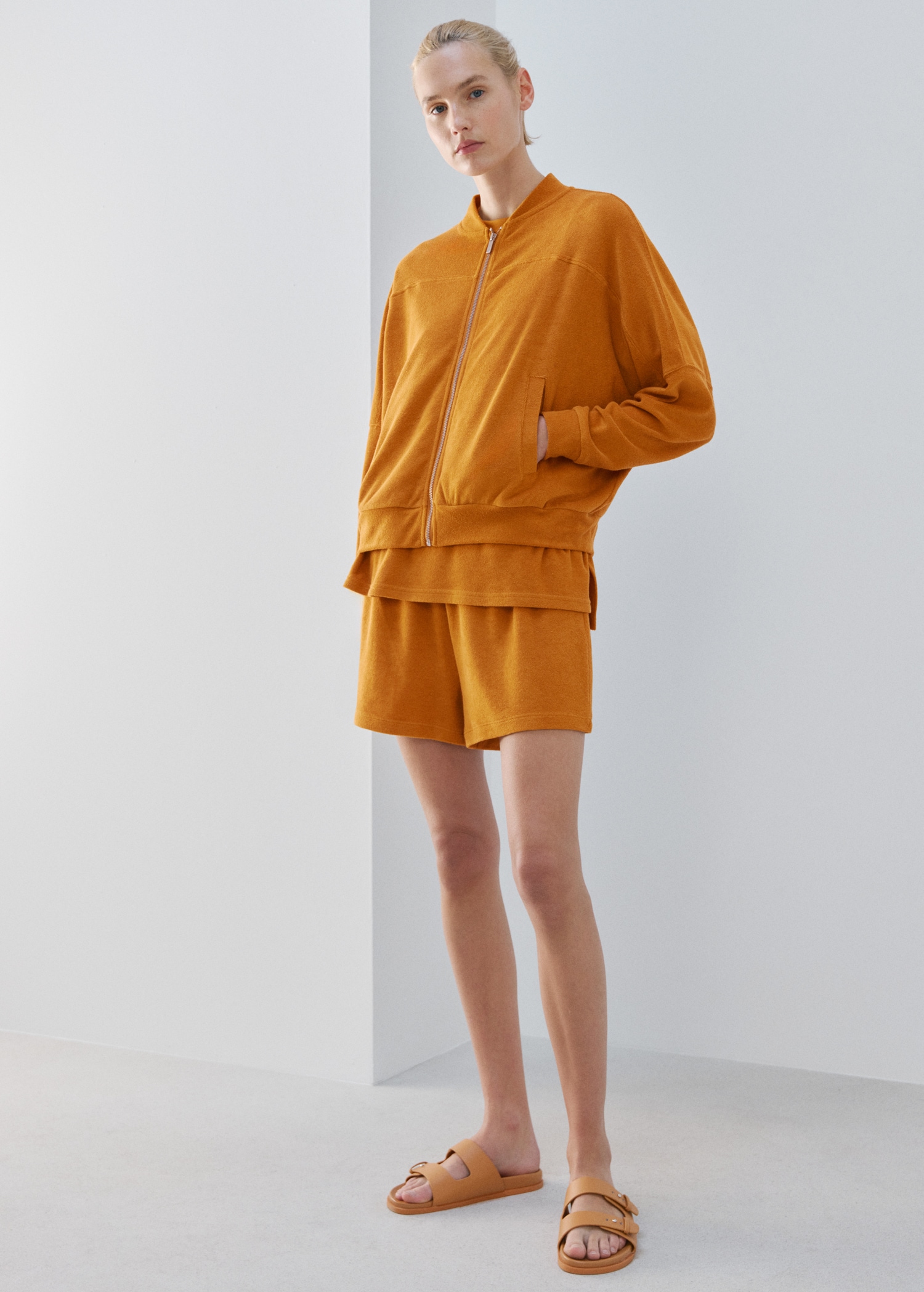 Cárdigan algodón rizo - Plano general