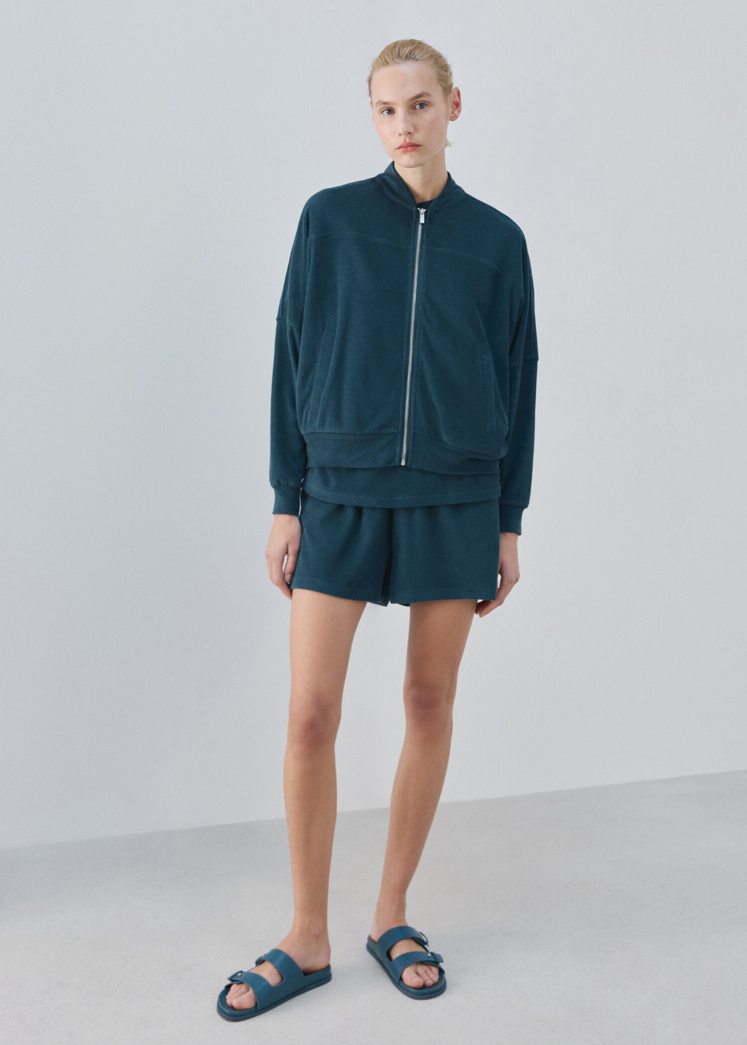 Cárdigan algodón rizo - Plano general