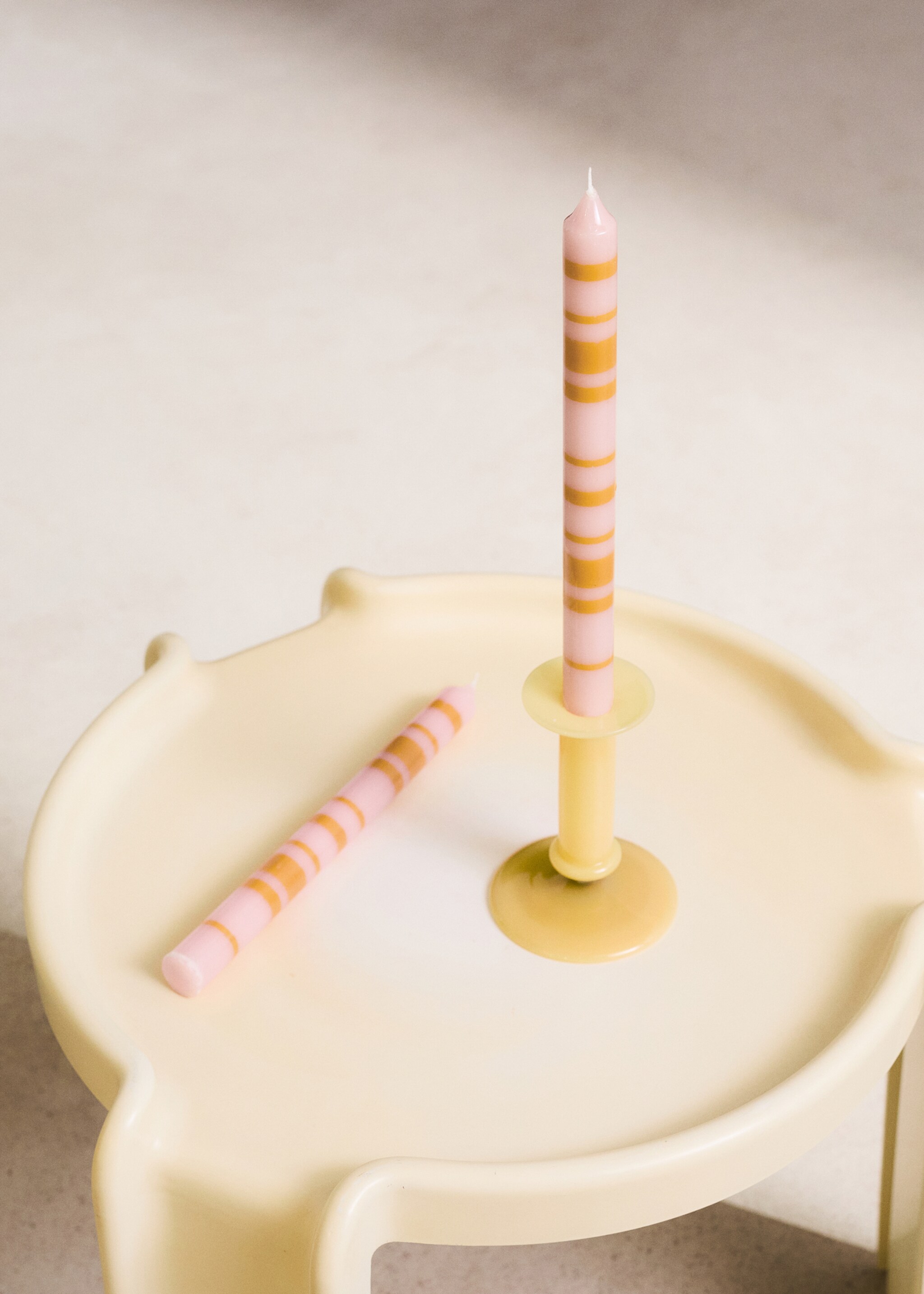 Bicolour decorative candles - General plane, Pastel Pink. Ref: 27083337-00.