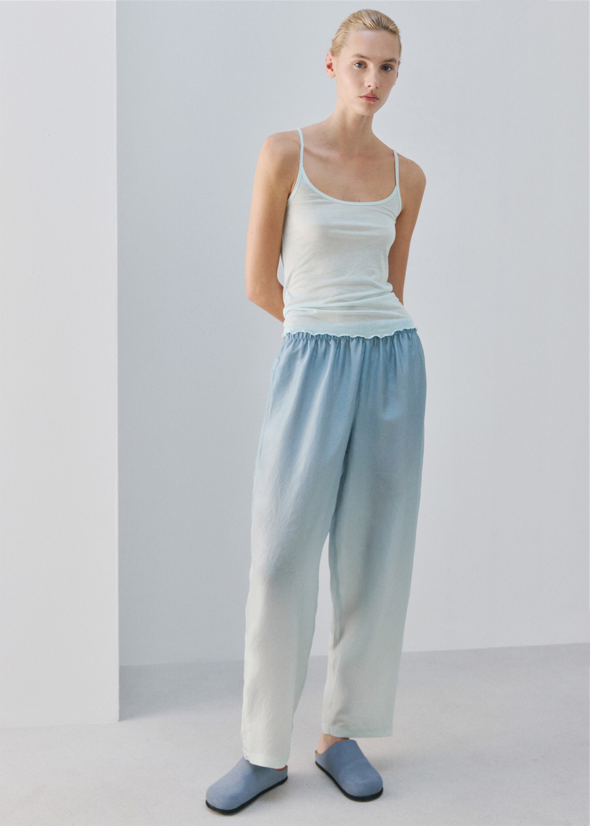 Micromodal tank top - General plane, Blue. Ref: 27083338-00.