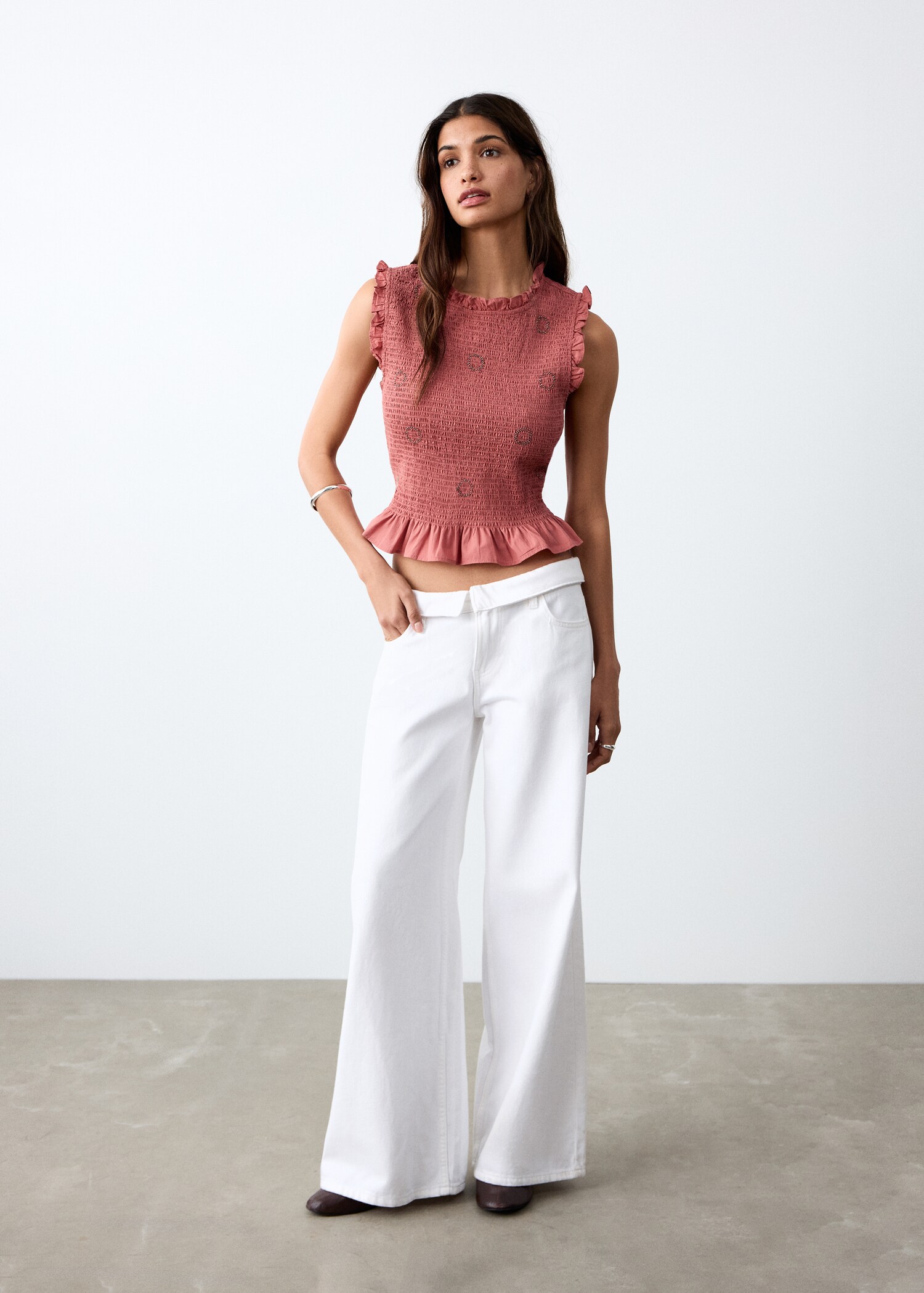 Top froncé à volants - Plan général