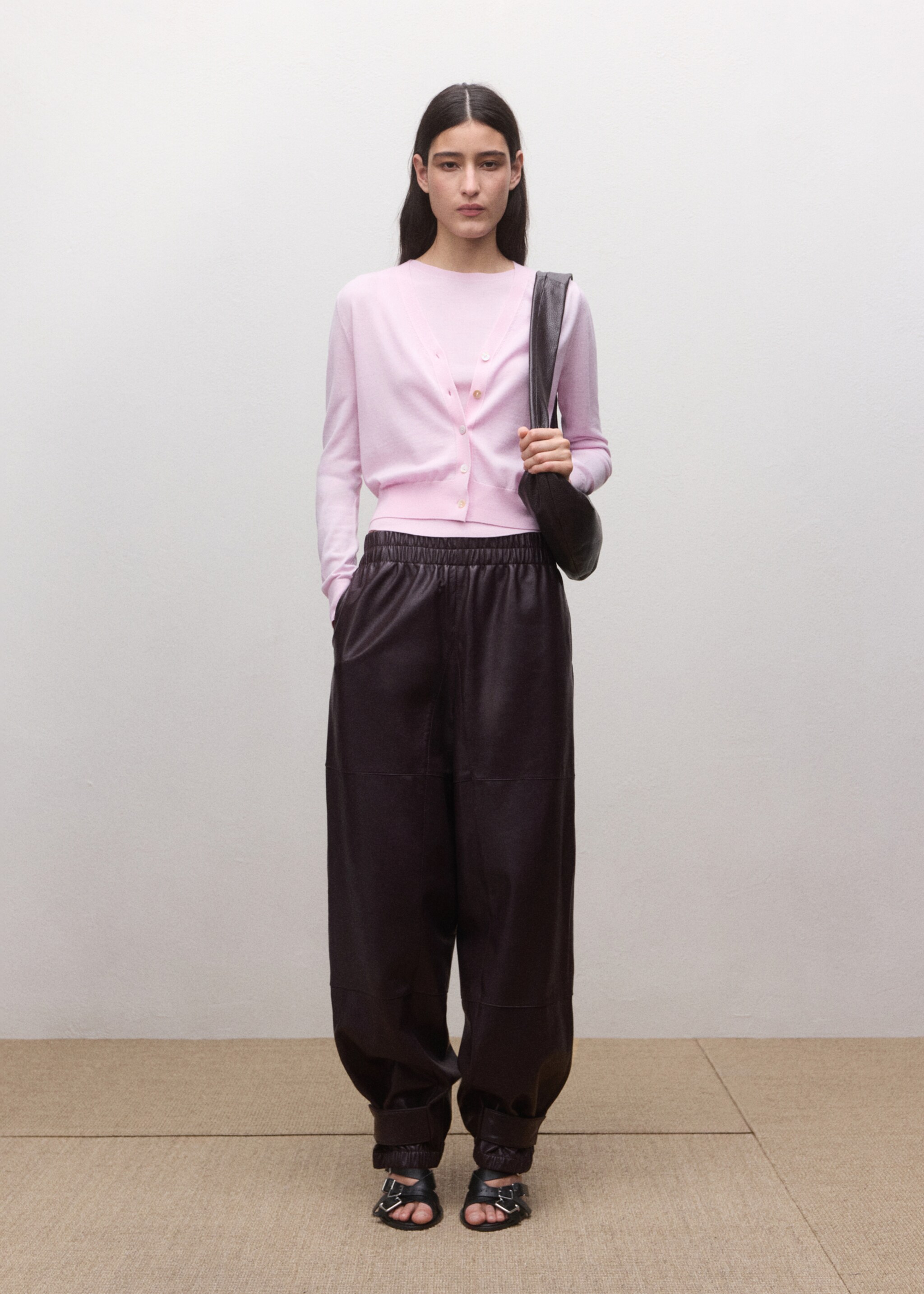 100% wool cardigan - General plane, Pink. Ref: 27084440-00.