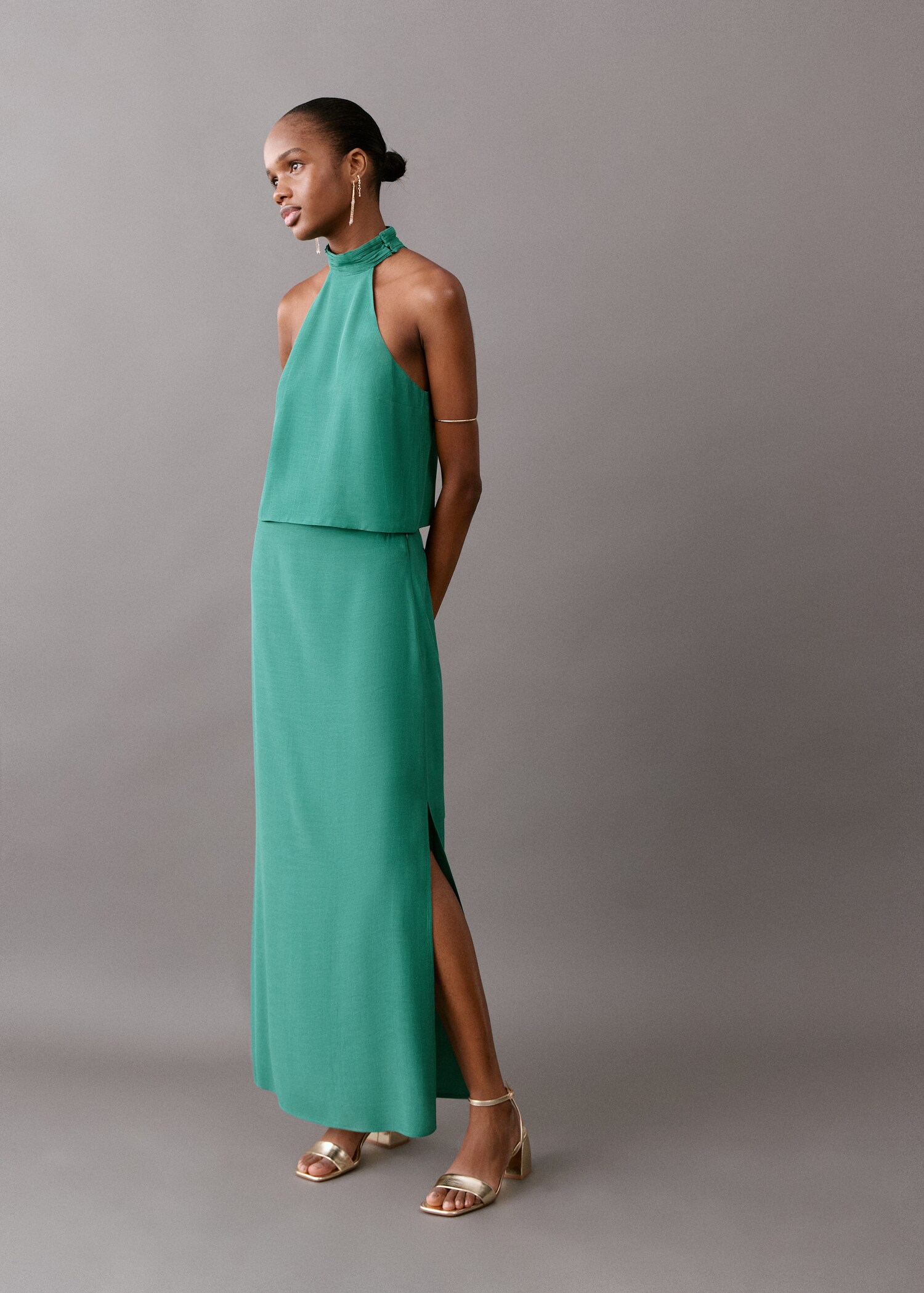 Jupe longue fente sur le côté - Plan général