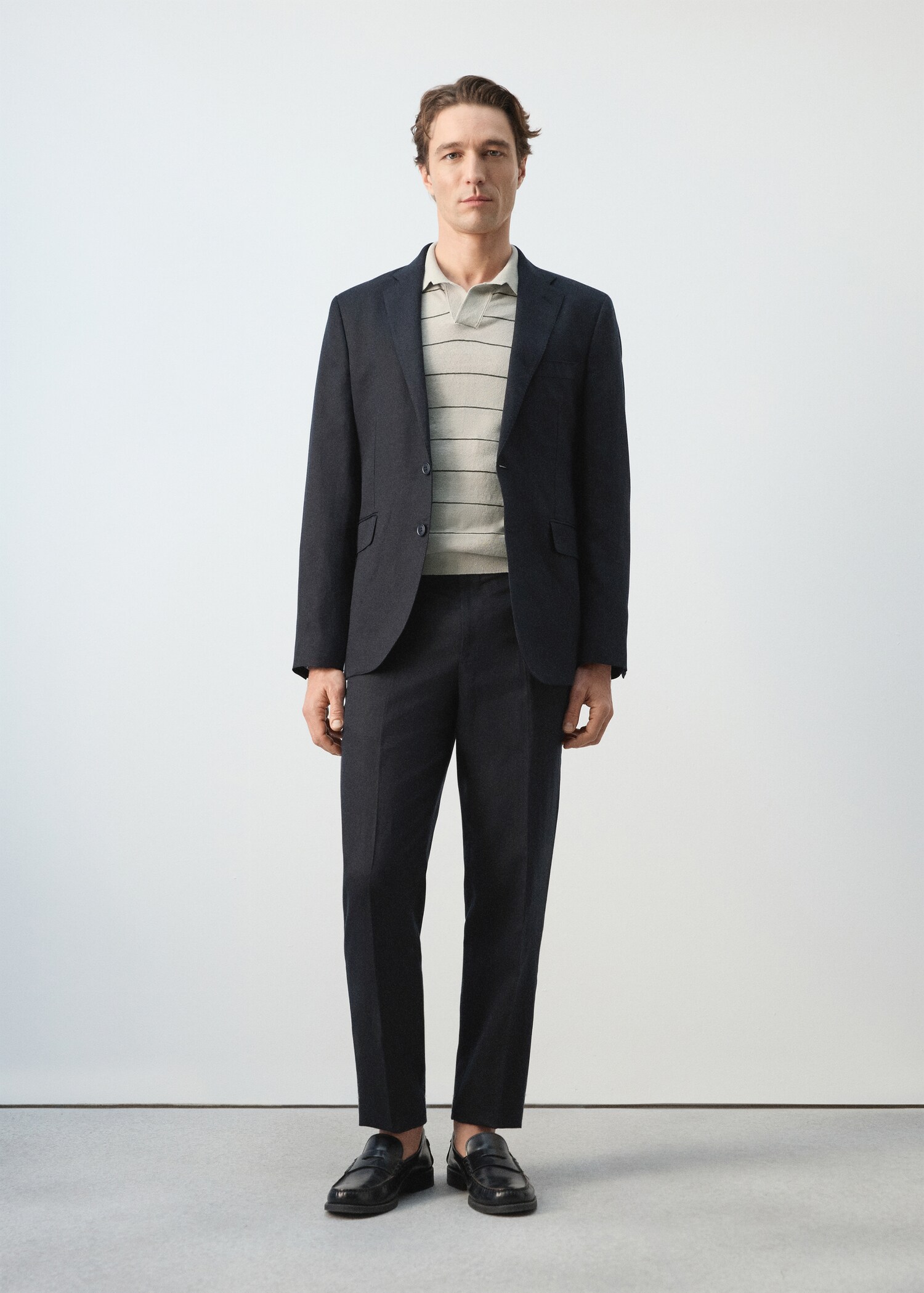 Amalfi slim fit suit trousers - General plane