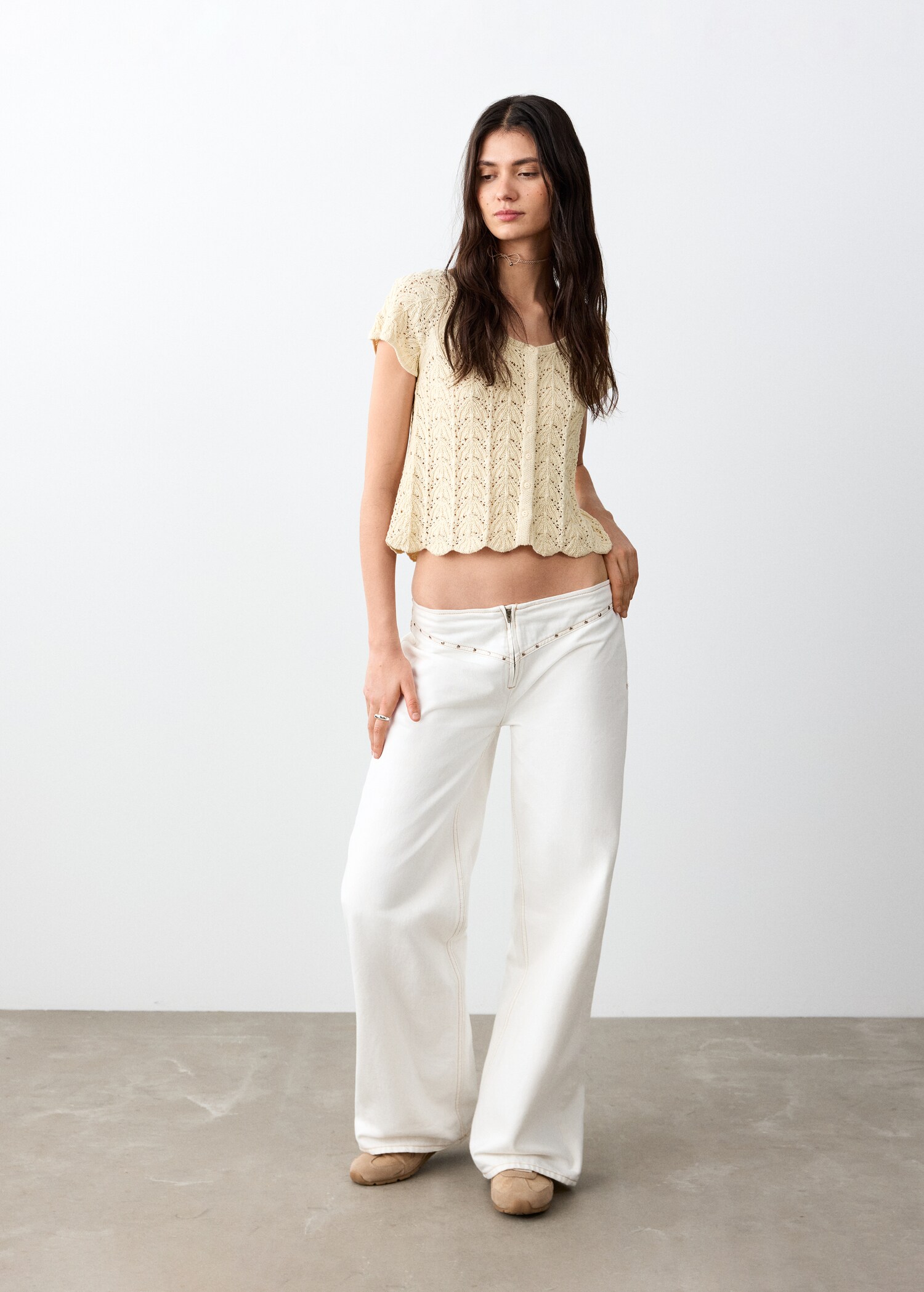 Openwork knit top - General plane