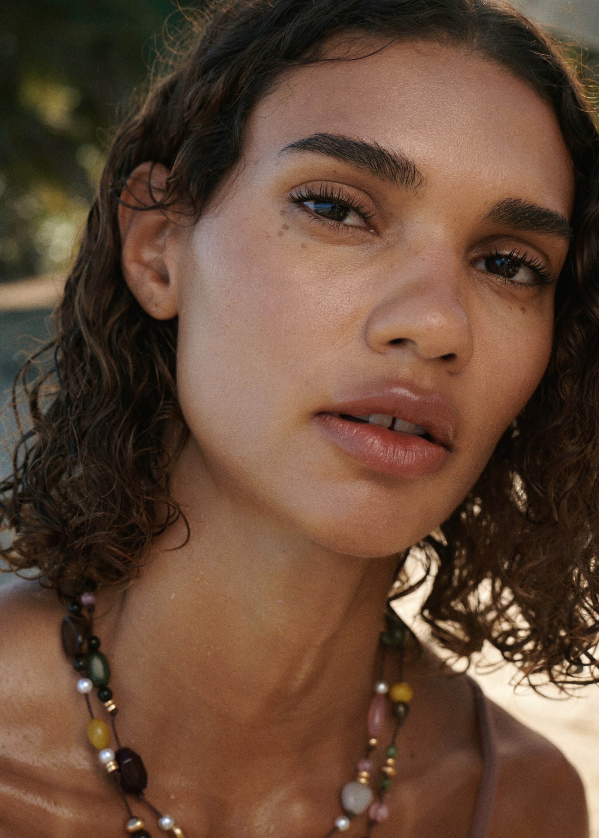 Collier double perles - Plan général, Vert pastel. Ref: 27085985-00.