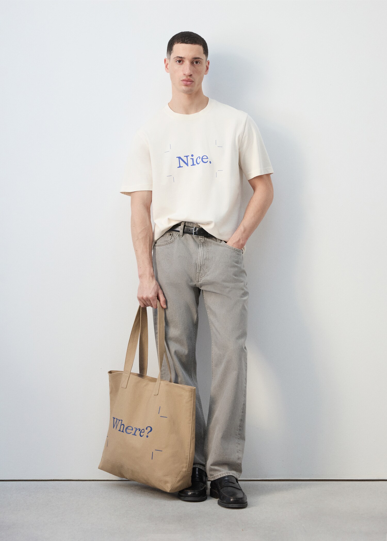 Sac cabas en toile 100 % coton - Plan général