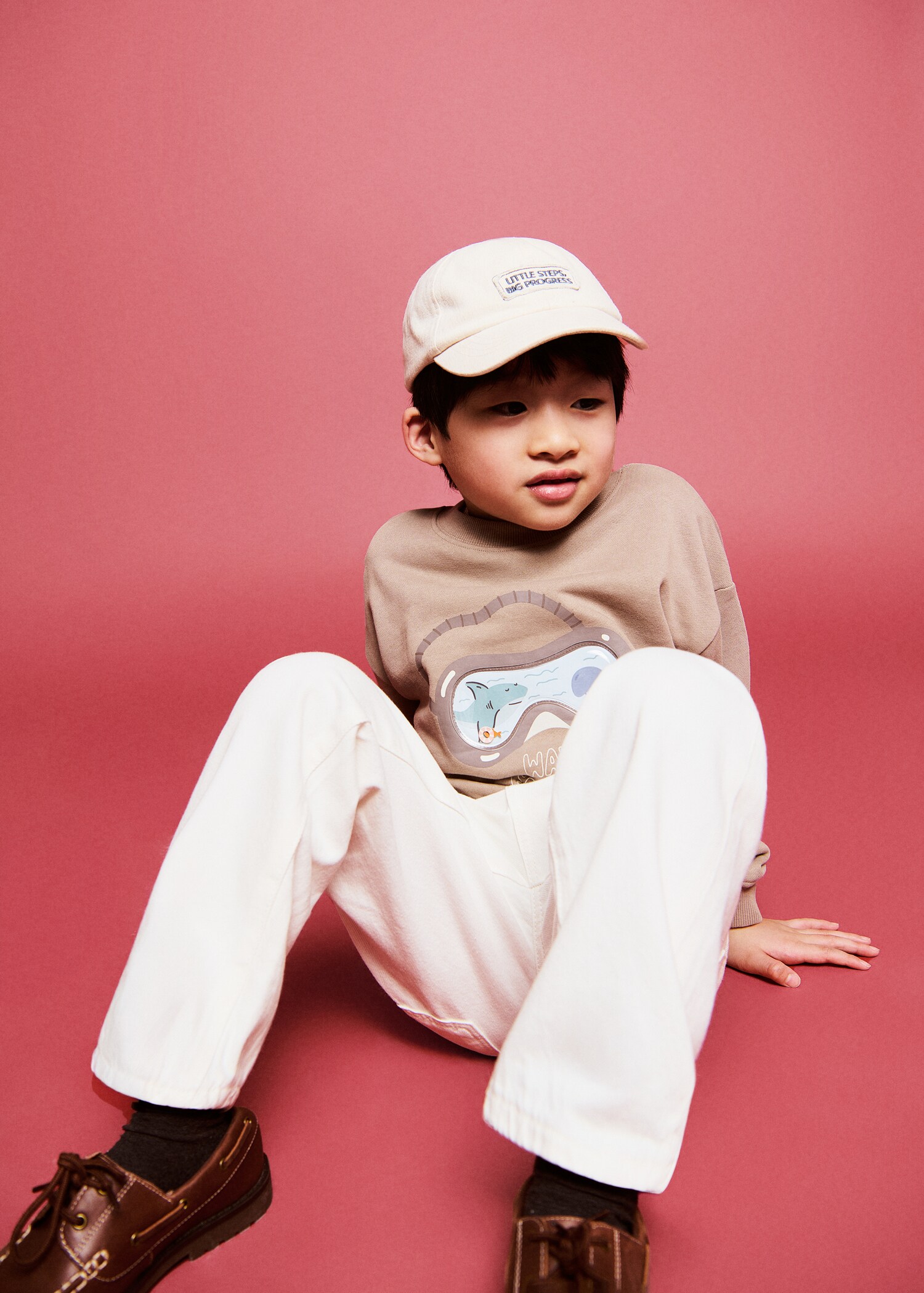 Printed cotton sweatshirt - General plane