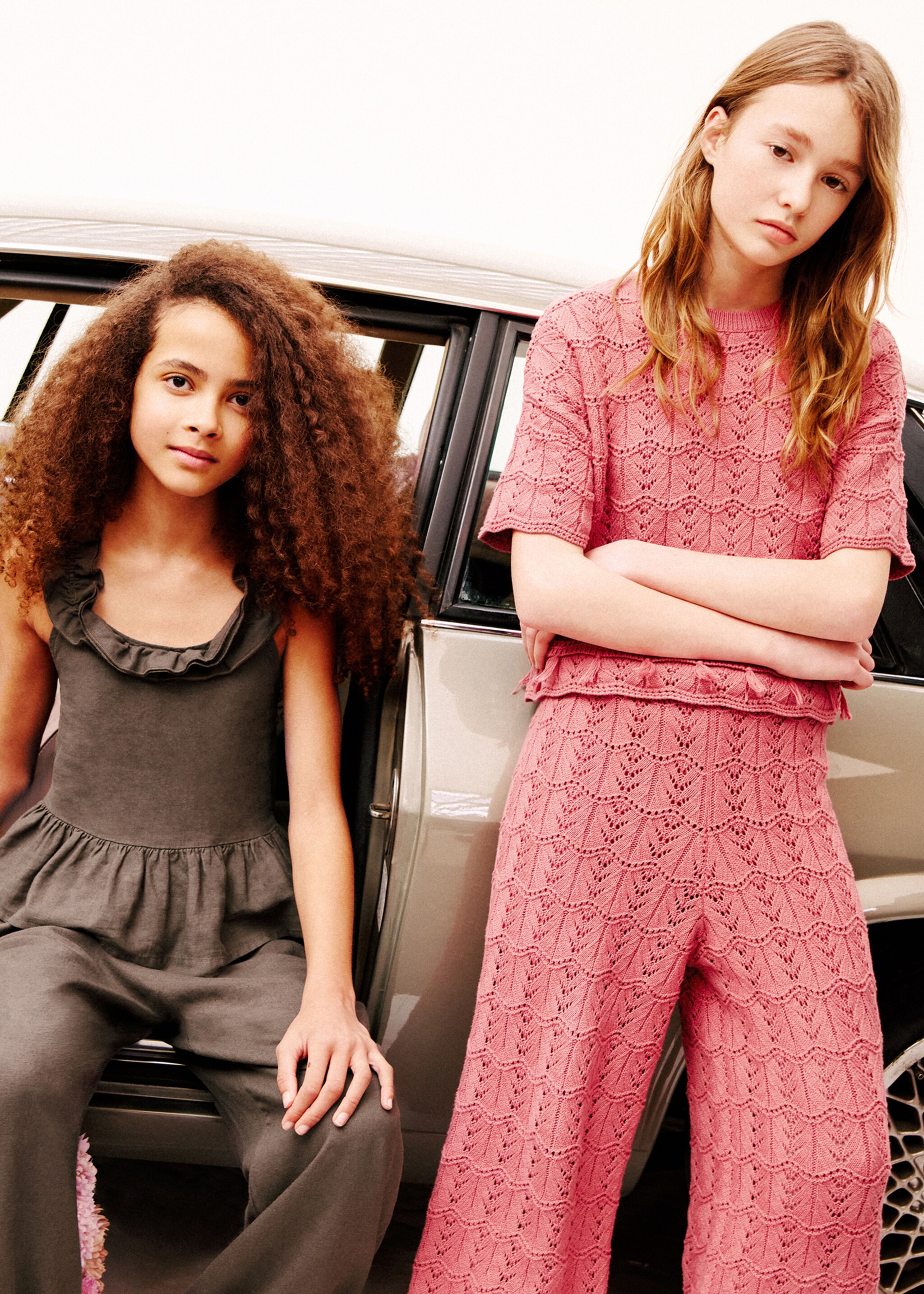 Jersey calado manga corta - Plano general, Fresa. Ref: 27086350-00.