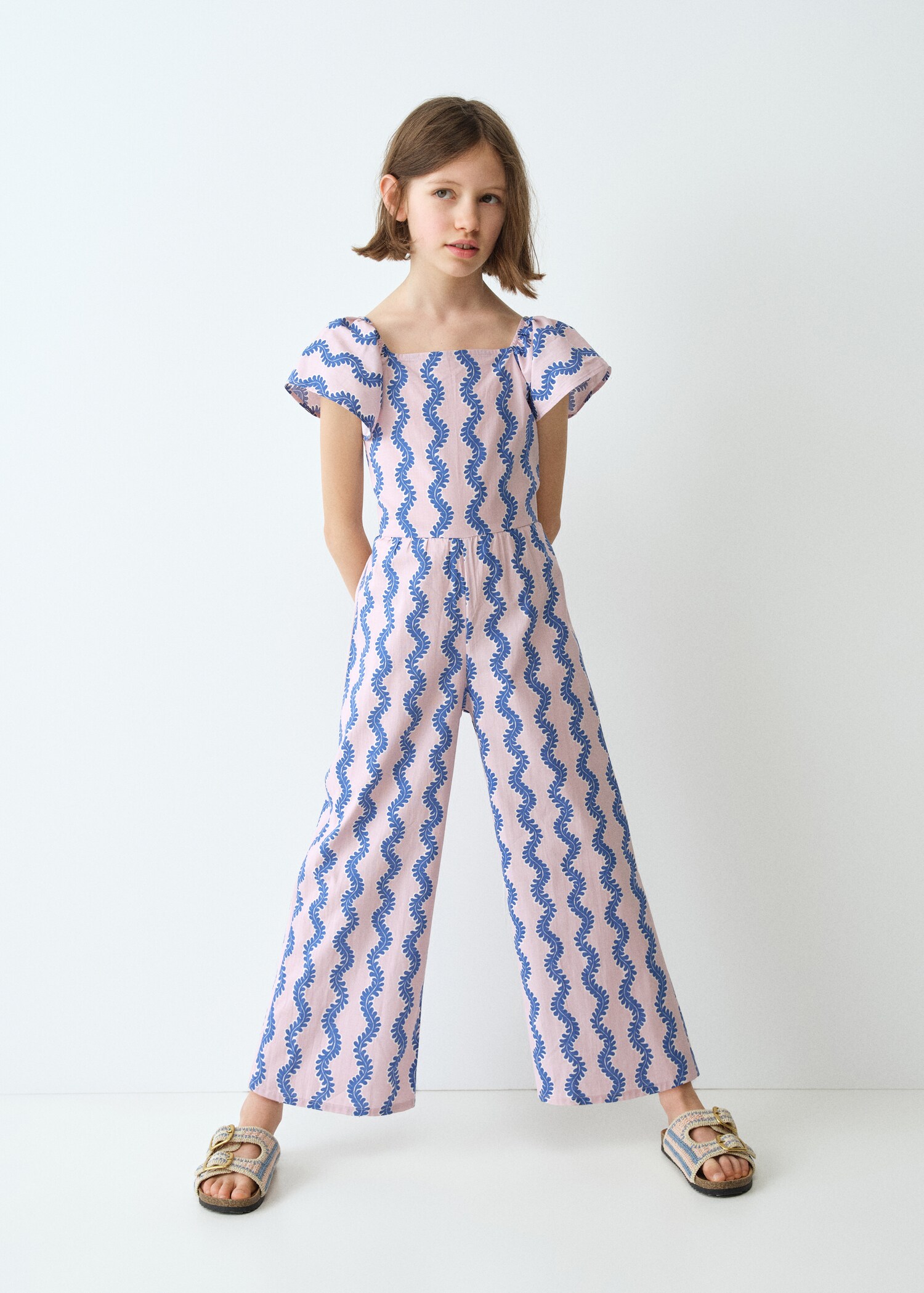 Macacão comprido estampado - Plano geral