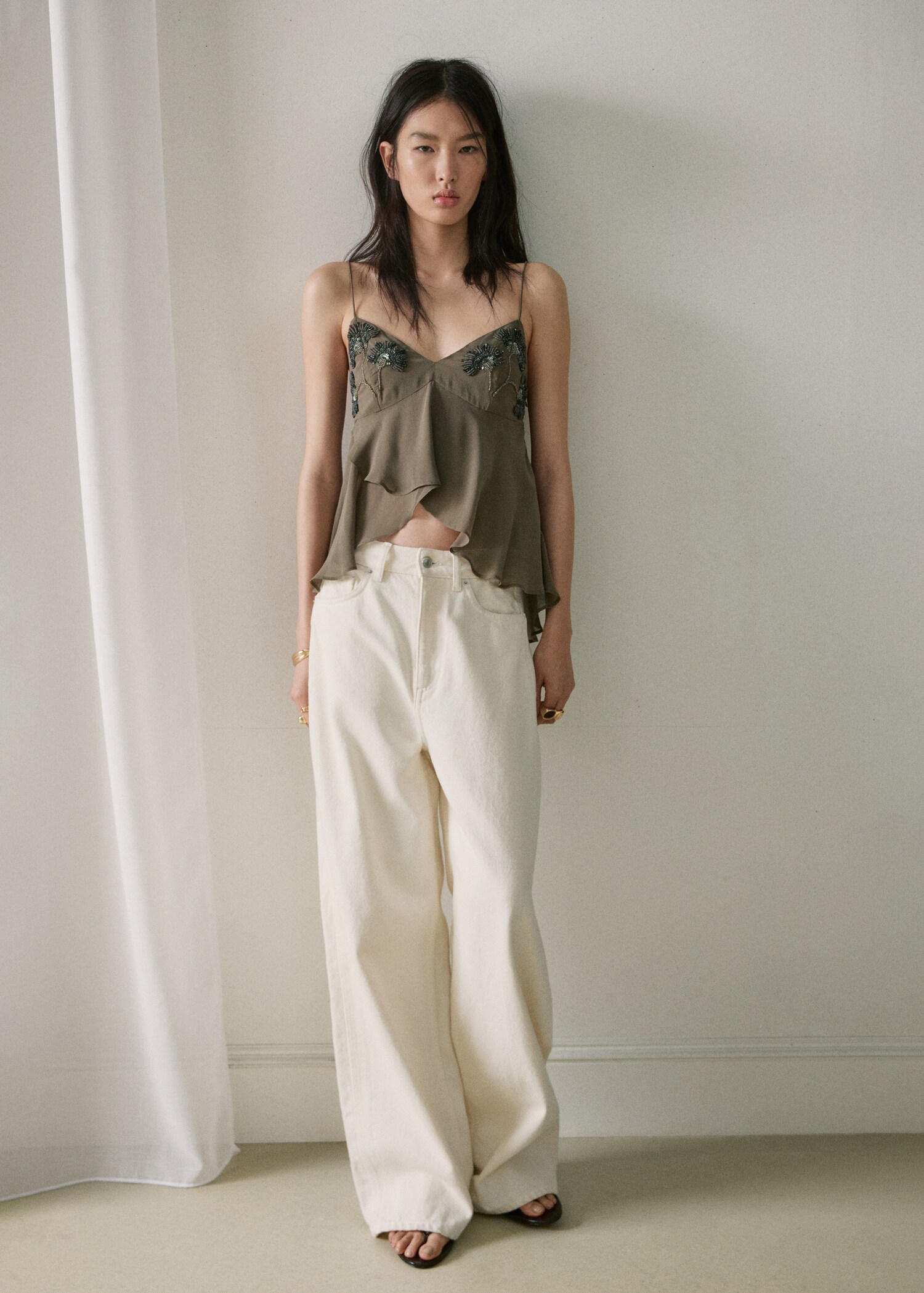 Top à appliques brodées - Plan général