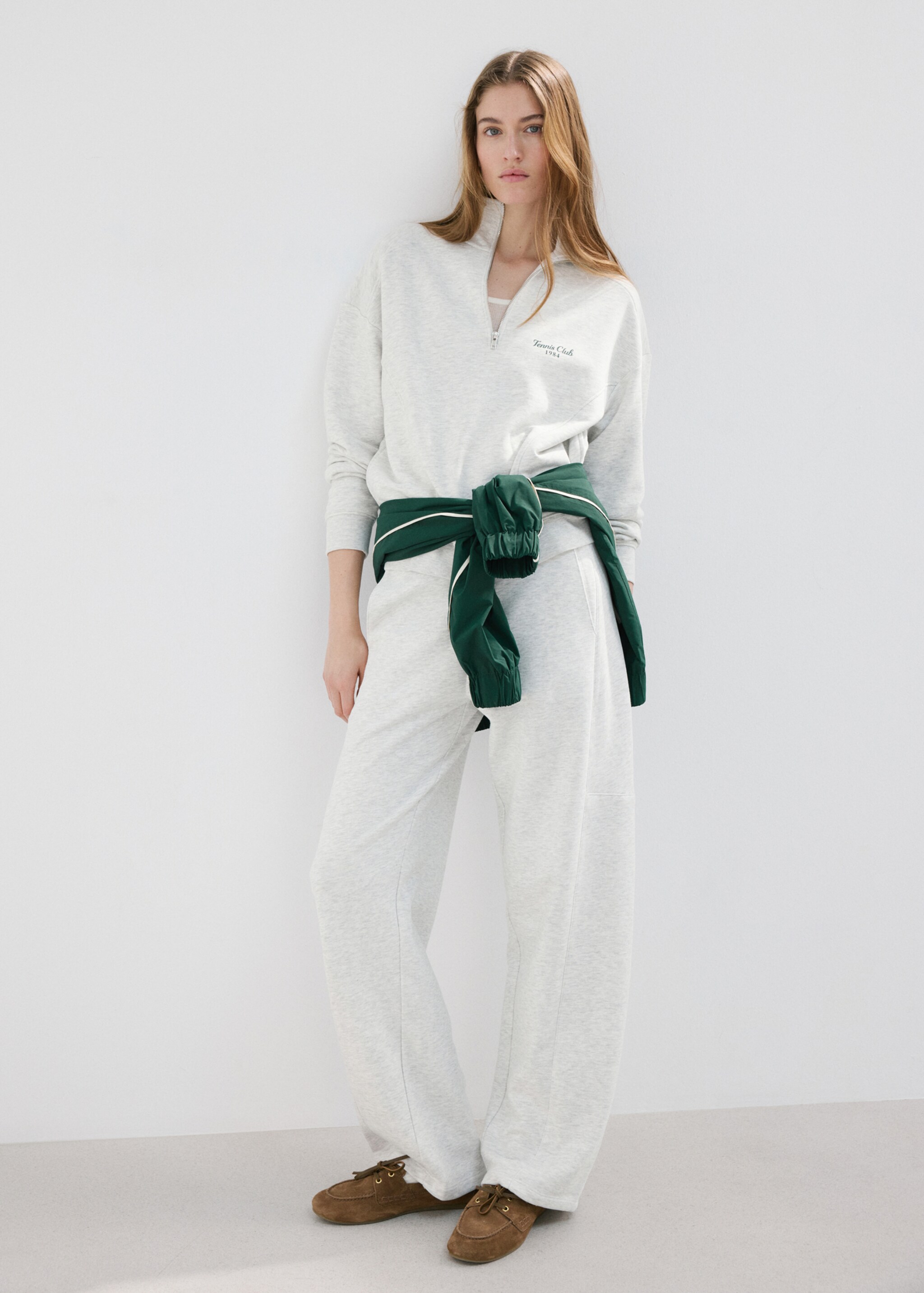 سروال جوجر من القطن - رؤية عامة, رمادي. Ref: 27087163-00.