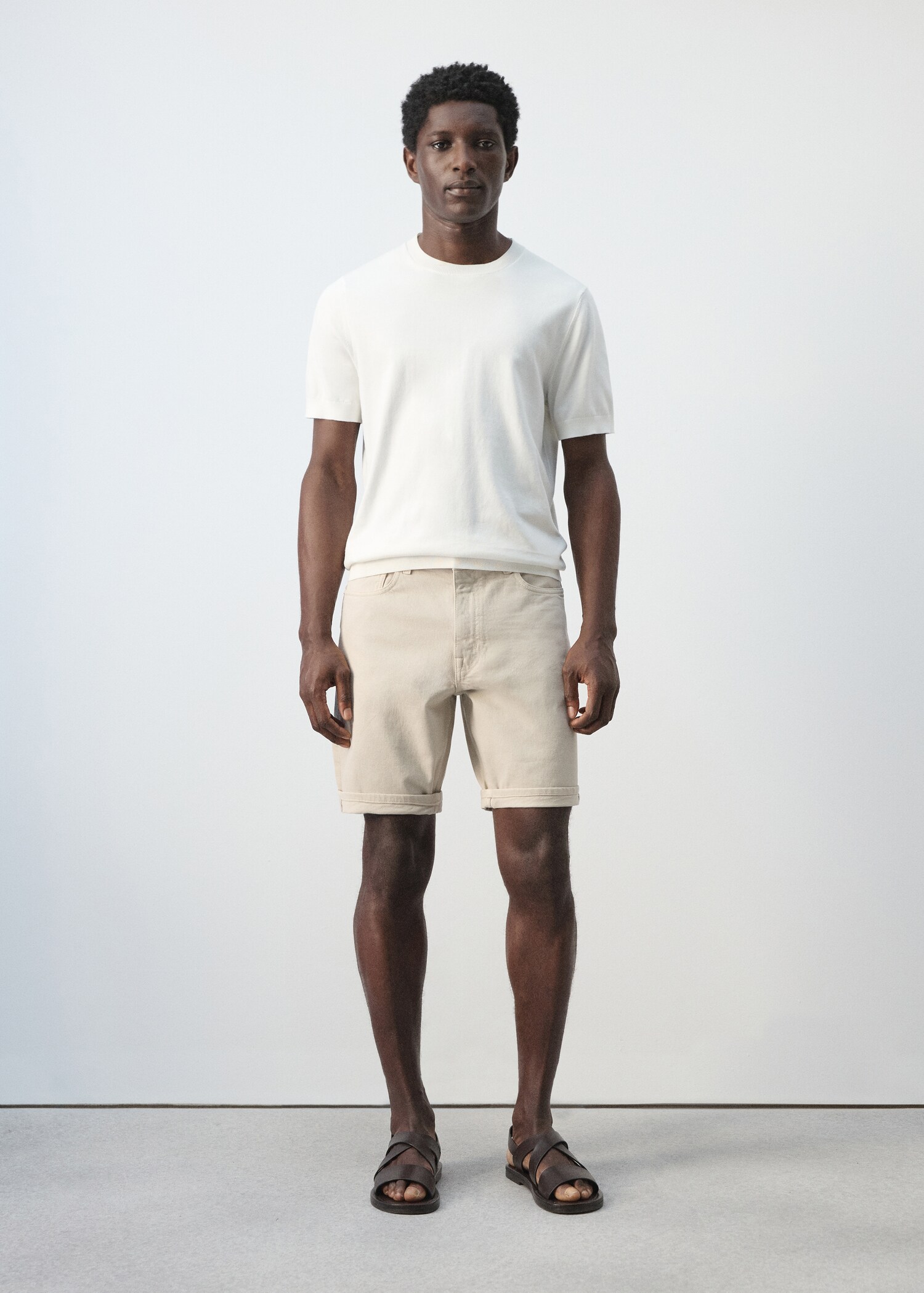 Bermudes texanes slim fit - Pla general