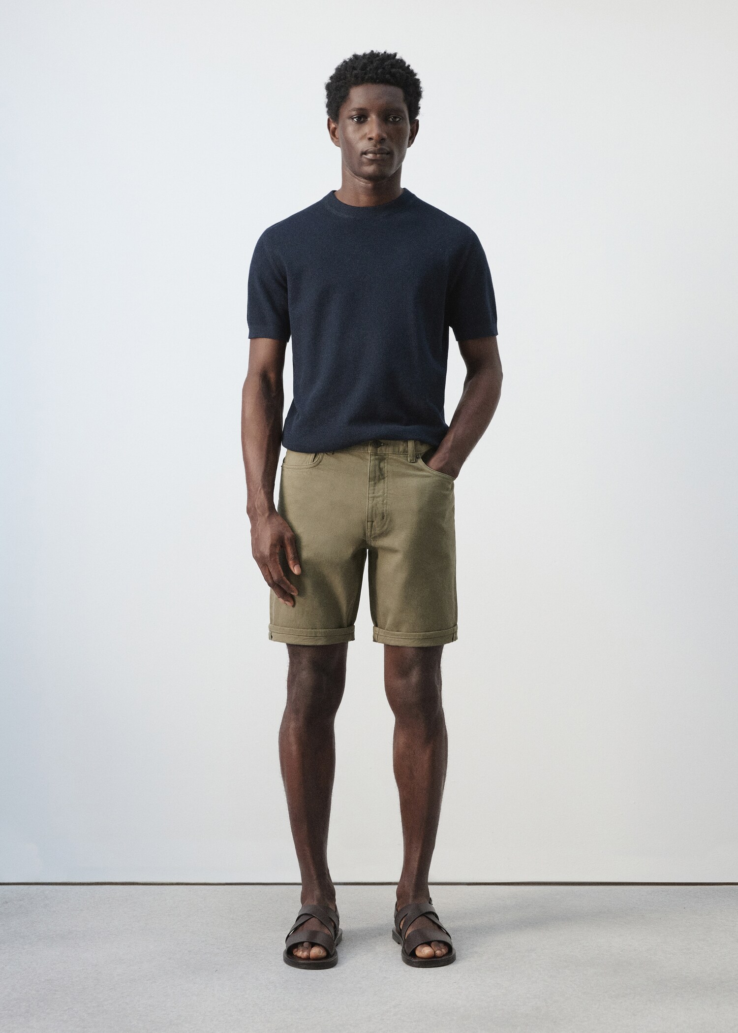 Bermudes texanes slim fit - Pla general
